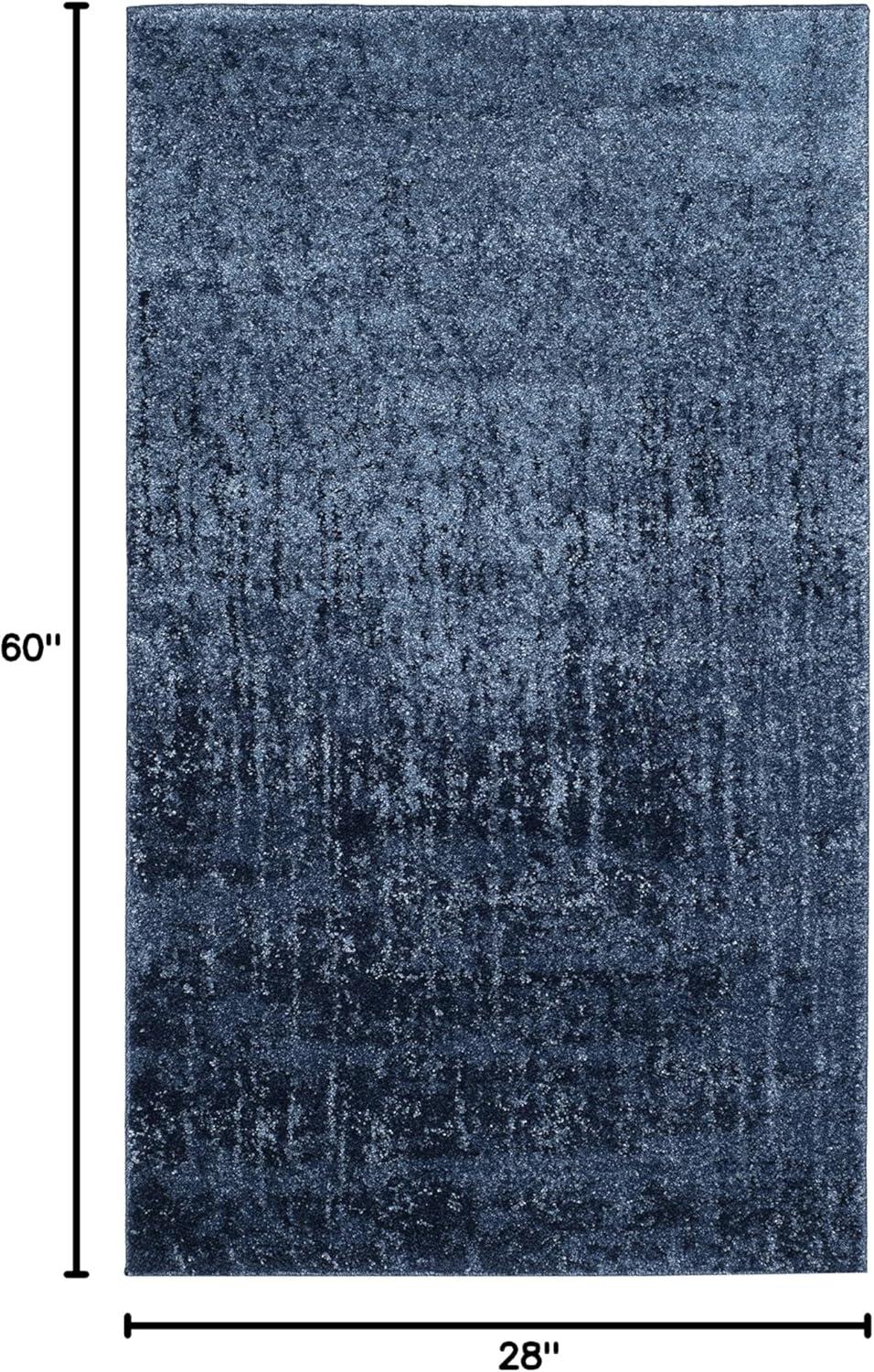 image:imageSAFAVIEH Retro Collection Area Rug 8 x 10 Black amp Light Grey Modern Abstract Design NonShedding amp Easy Care Ideal for High Traffic Areas in Living Room Bedroom RET27709079Light BlueBlue
