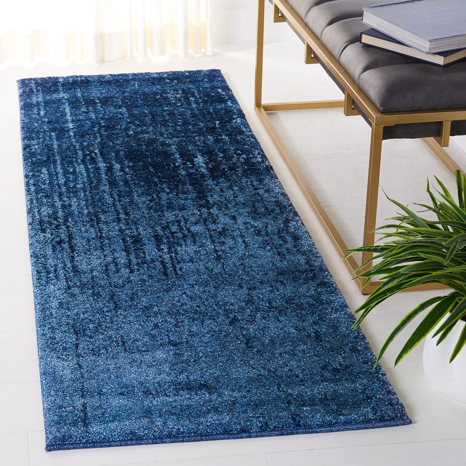 image:imageSAFAVIEH Retro Collection Area Rug 8 x 10 Black amp Light Grey Modern Abstract Design NonShedding amp Easy Care Ideal for High Traffic Areas in Living Room Bedroom RET27709079Light BlueBlue