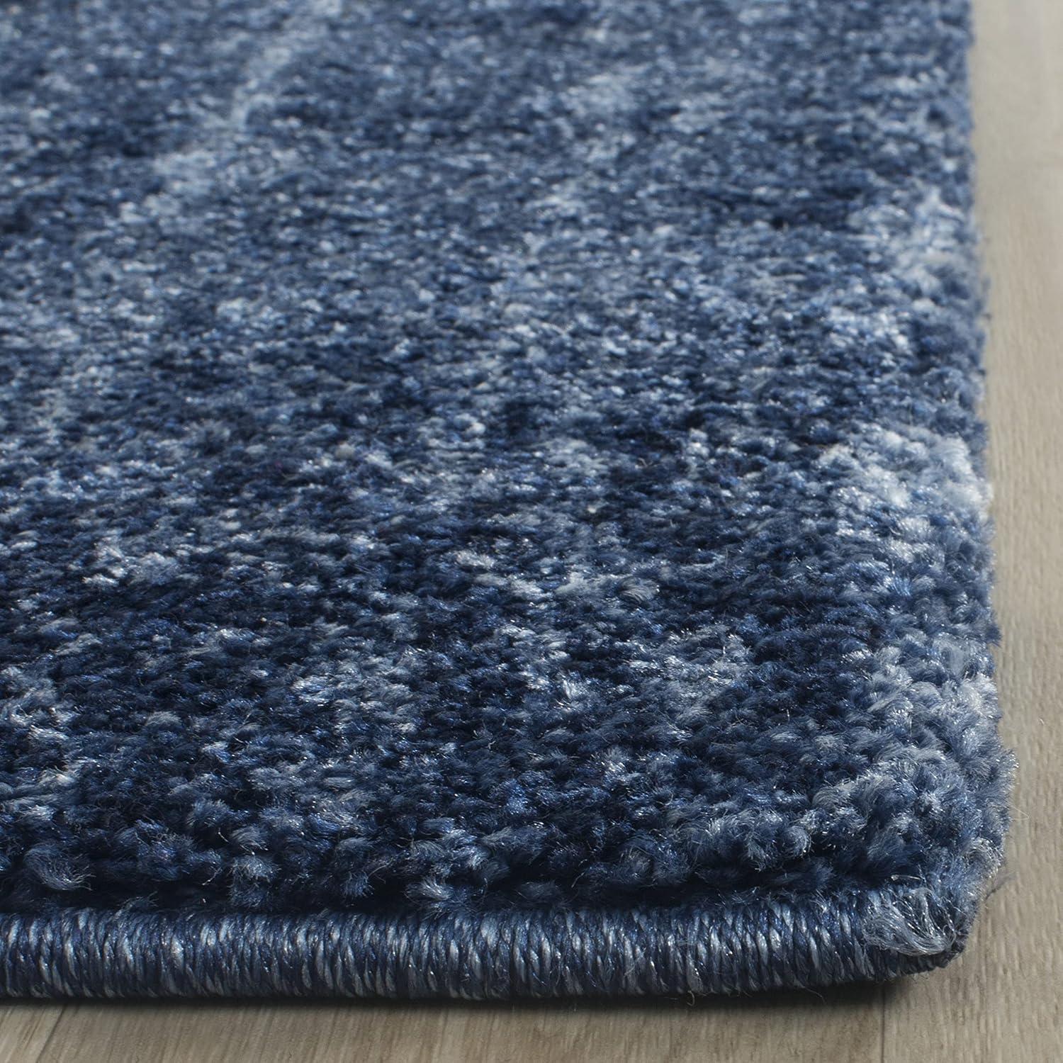 image:imageSAFAVIEH Retro Collection Area Rug 8 x 10 Black amp Light Grey Modern Abstract Design NonShedding amp Easy Care Ideal for High Traffic Areas in Living Room Bedroom RET27709079Light BlueBlue