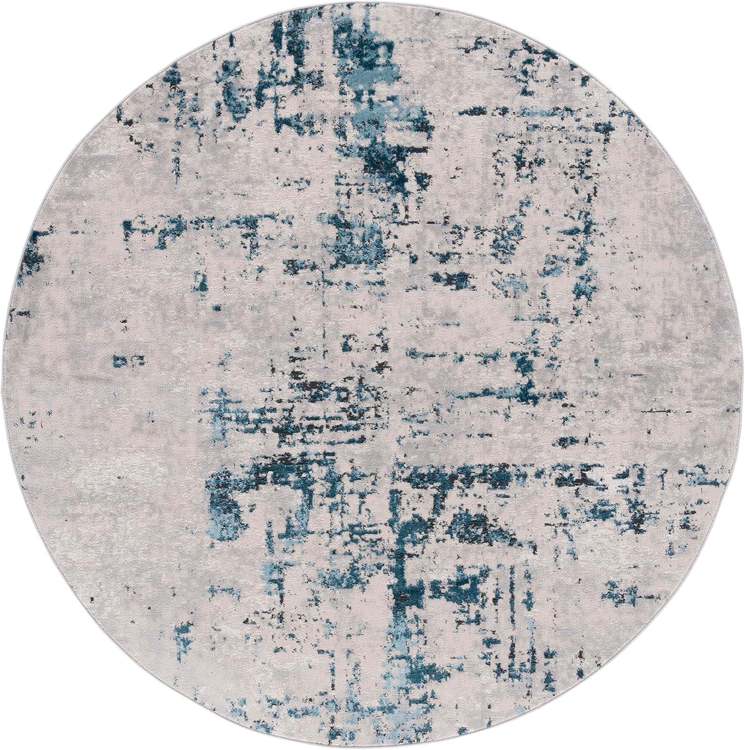 image:imageSAFAVIEH Shivan Collection 8 x 10 Grey Gold SHV723G Modern Abstract NonShedding Living Room Bedroom Dining Home Office Area RugGreyBlue