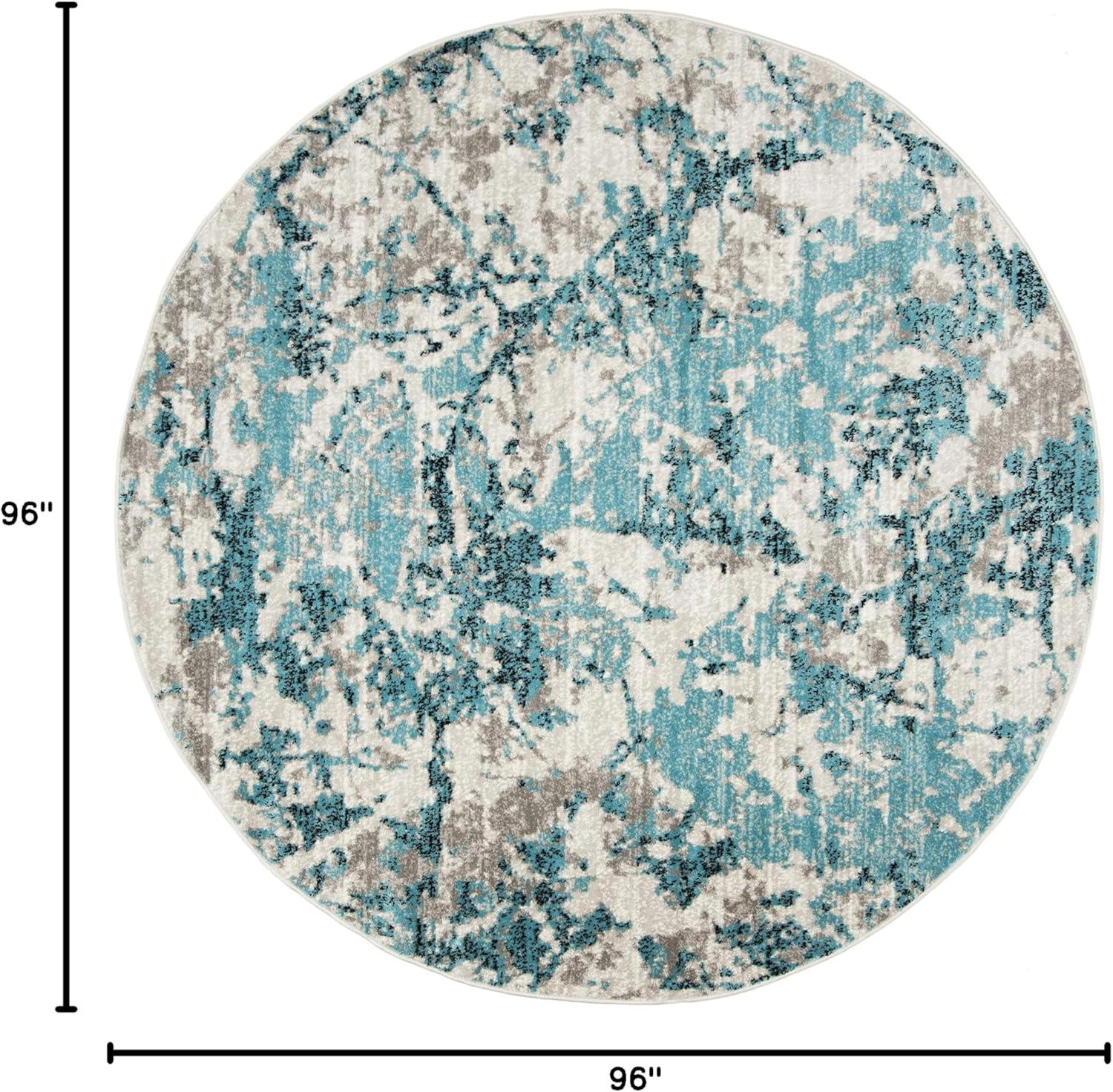 image:imageSAFAVIEH Skyler Collection 8 x 10 BlueIvory SKY186M Modern Abstract NonShedding Living Room Bedroom Dining Home Office Area RugBlueIvory