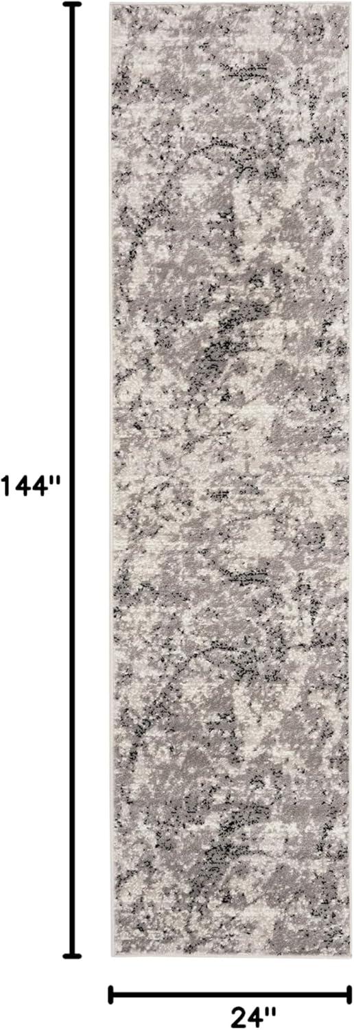 image:imageSAFAVIEH Skyler Collection 8 x 10 BlueIvory SKY186M Modern Abstract NonShedding Living Room Bedroom Dining Home Office Area RugGreyIvory
