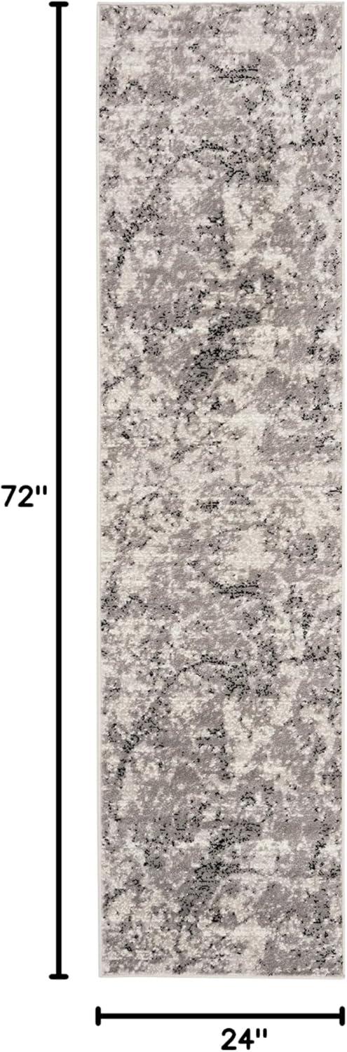 image:imageSAFAVIEH Skyler Collection 8 x 10 BlueIvory SKY186M Modern Abstract NonShedding Living Room Bedroom Dining Home Office Area RugGreyIvory