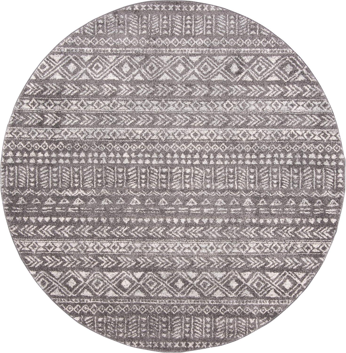 image:imageSAFAVIEH Tulum Collection Area Rug 53 x 76 Dark Grey amp Ivory Moroccan Boho Distressed Design NonShedding amp Easy to Clean Ideal for Living Room Bedroom Dining Space TUL263FDark GreyIvory