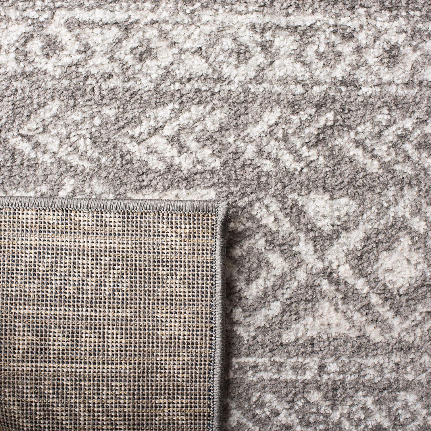image:imageSAFAVIEH Tulum Collection Area Rug 53 x 76 Dark Grey amp Ivory Moroccan Boho Distressed Design NonShedding amp Easy to Clean Ideal for Living Room Bedroom Dining Space TUL263FDark GreyIvory