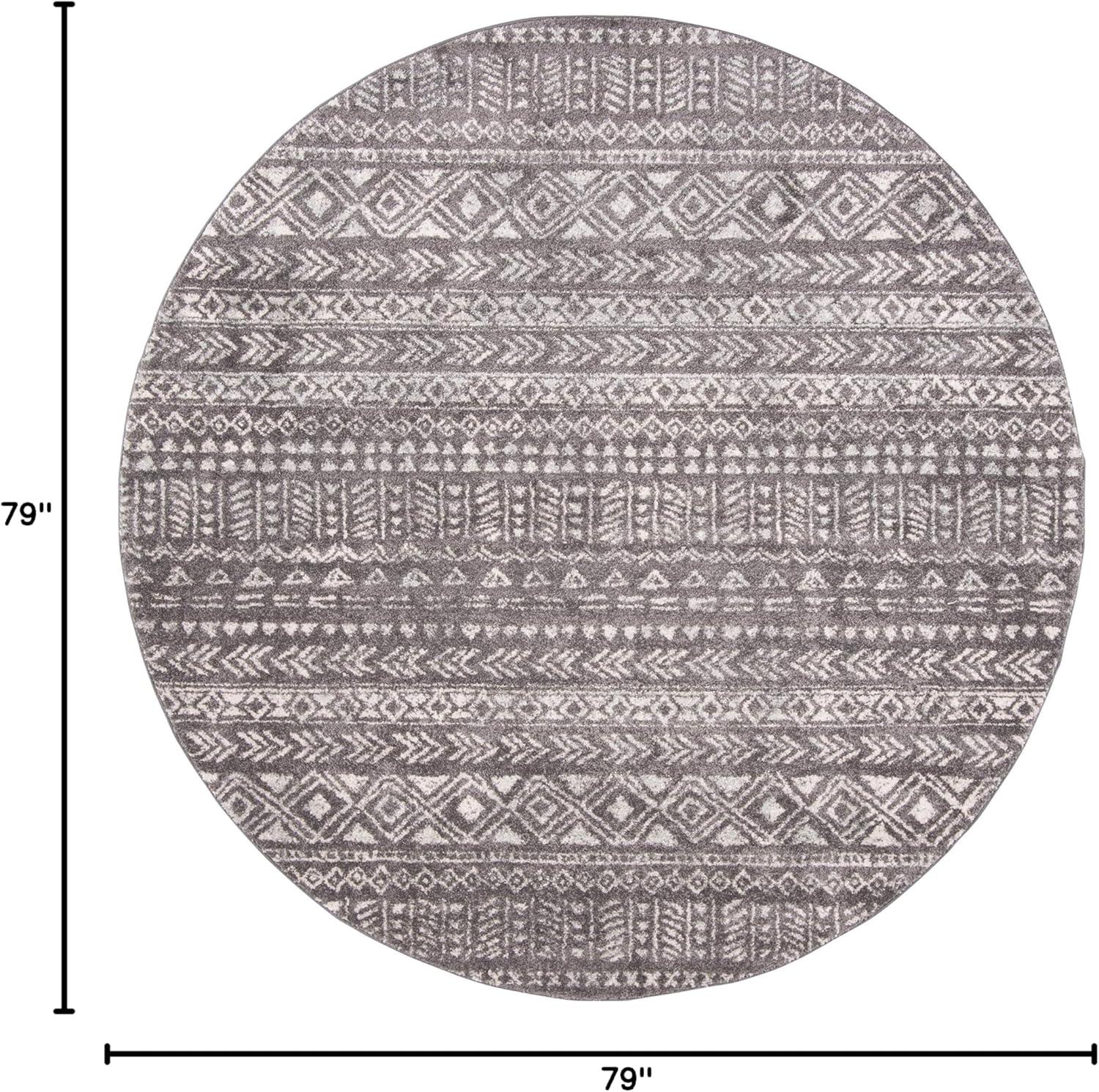 image:imageSAFAVIEH Tulum Collection Area Rug 53 x 76 Dark Grey amp Ivory Moroccan Boho Distressed Design NonShedding amp Easy to Clean Ideal for Living Room Bedroom Dining Space TUL263FDark GreyIvory