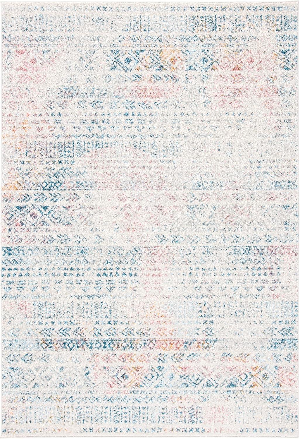 image:imageSAFAVIEH Tulum Collection Area Rug 53 x 76 Dark Grey amp Ivory Moroccan Boho Distressed Design NonShedding amp Easy to Clean Ideal for Living Room Bedroom Dining Space TUL263FIvoryTerracotta