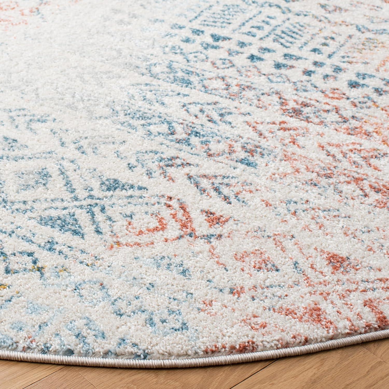 image:imageSAFAVIEH Tulum Collection Area Rug 53 x 76 Dark Grey amp Ivory Moroccan Boho Distressed Design NonShedding amp Easy to Clean Ideal for Living Room Bedroom Dining Space TUL263FIvoryTerracotta