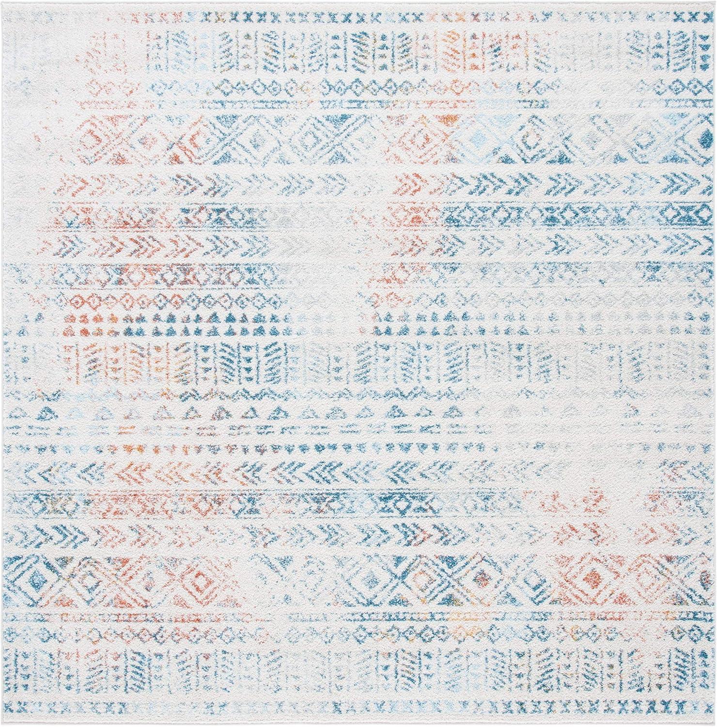 image:imageSAFAVIEH Tulum Collection Area Rug 53 x 76 Dark Grey amp Ivory Moroccan Boho Distressed Design NonShedding amp Easy to Clean Ideal for Living Room Bedroom Dining Space TUL263FIvoryTerracotta