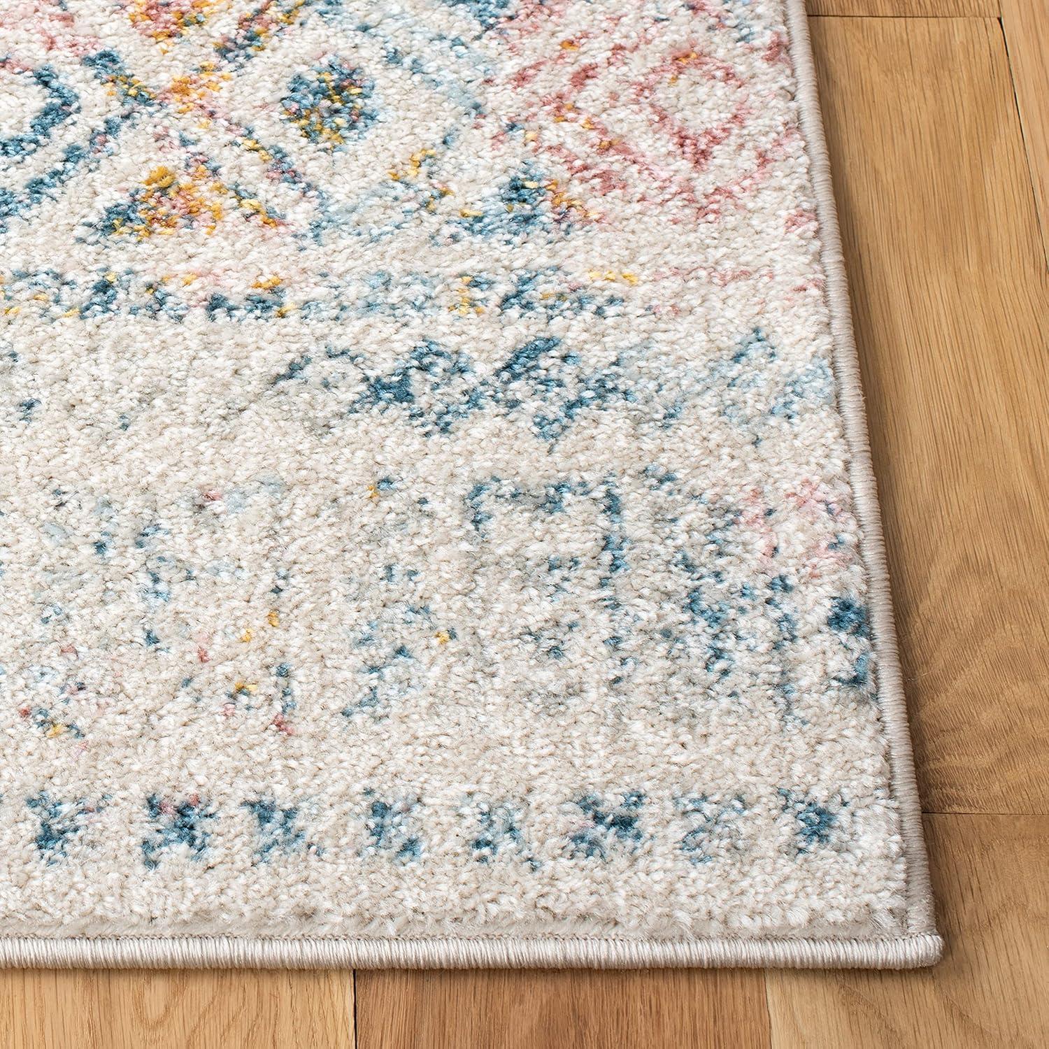 image:imageSAFAVIEH Tulum Collection Area Rug 53 x 76 Dark Grey amp Ivory Moroccan Boho Distressed Design NonShedding amp Easy to Clean Ideal for Living Room Bedroom Dining Space TUL263FIvoryTerracotta