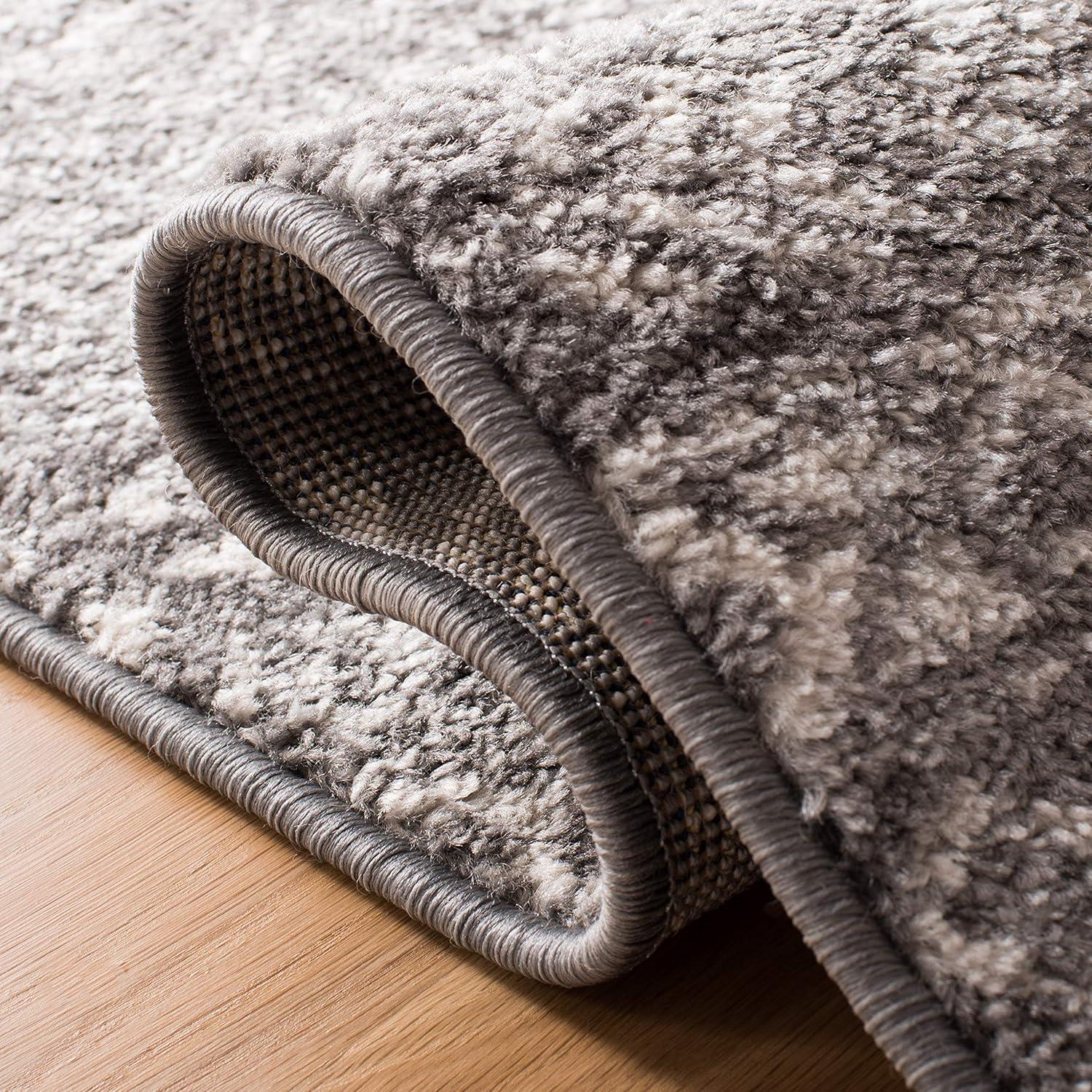 image:imageSAFAVIEH Tulum Collection Area Rug 53 x 76 Dark Grey amp Ivory Moroccan Boho Distressed Design NonShedding amp Easy to Clean Ideal for Living Room Bedroom Dining Space TUL263FDark GreyIvory