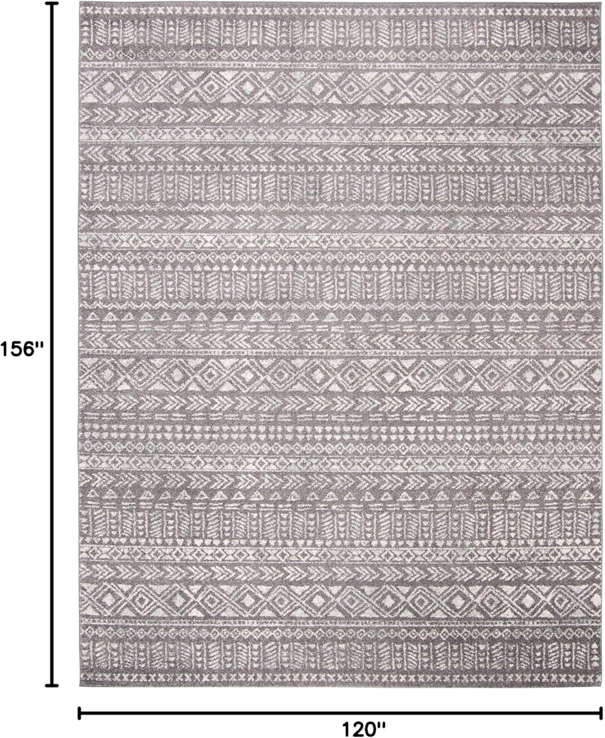 image:imageSAFAVIEH Tulum Collection Area Rug 53 x 76 Dark Grey amp Ivory Moroccan Boho Distressed Design NonShedding amp Easy to Clean Ideal for Living Room Bedroom Dining Space TUL263FDark GreyIvory