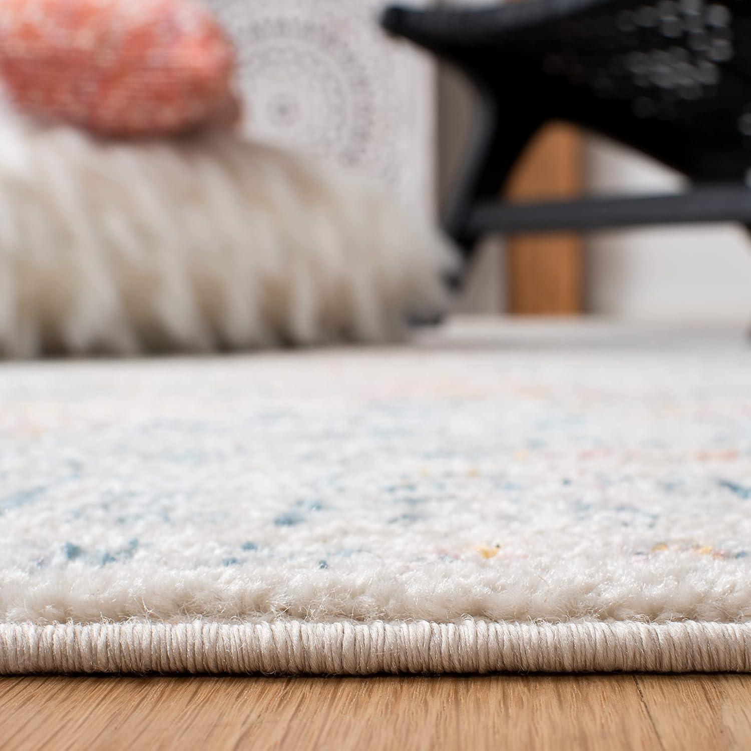 image:imageSAFAVIEH Tulum Collection Area Rug 53 x 76 Dark Grey amp Ivory Moroccan Boho Distressed Design NonShedding amp Easy to Clean Ideal for Living Room Bedroom Dining Space TUL263FIvoryTerracotta