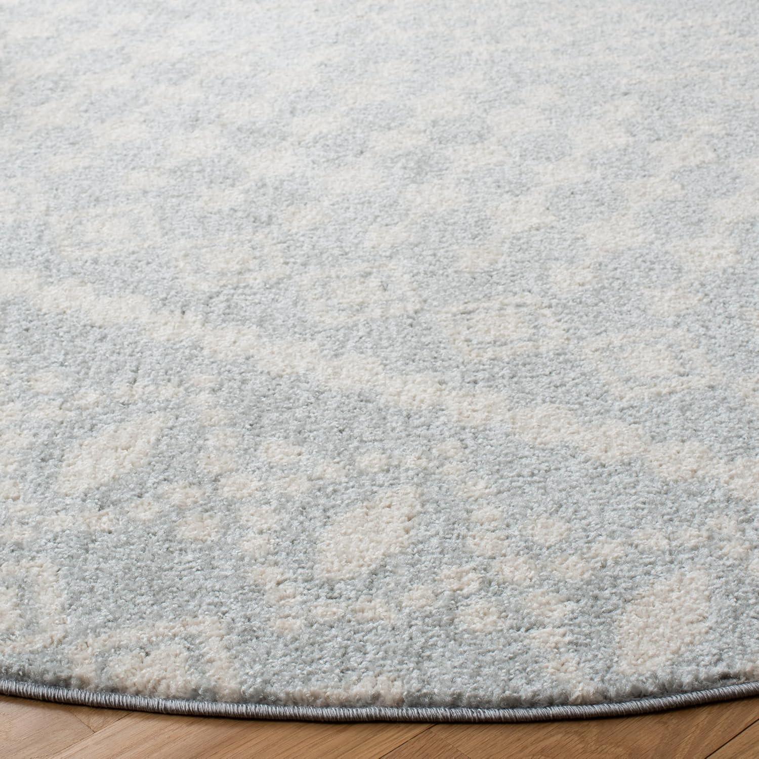 image:imageSAFAVIEH Tulum Collection Area Rug 53 x 76 Ivory amp Grey Moroccan Boho Distressed Design NonShedding amp Easy to Clean Ideal for Living Room Bedroom Dining Space TUL240ALight GreyIvory