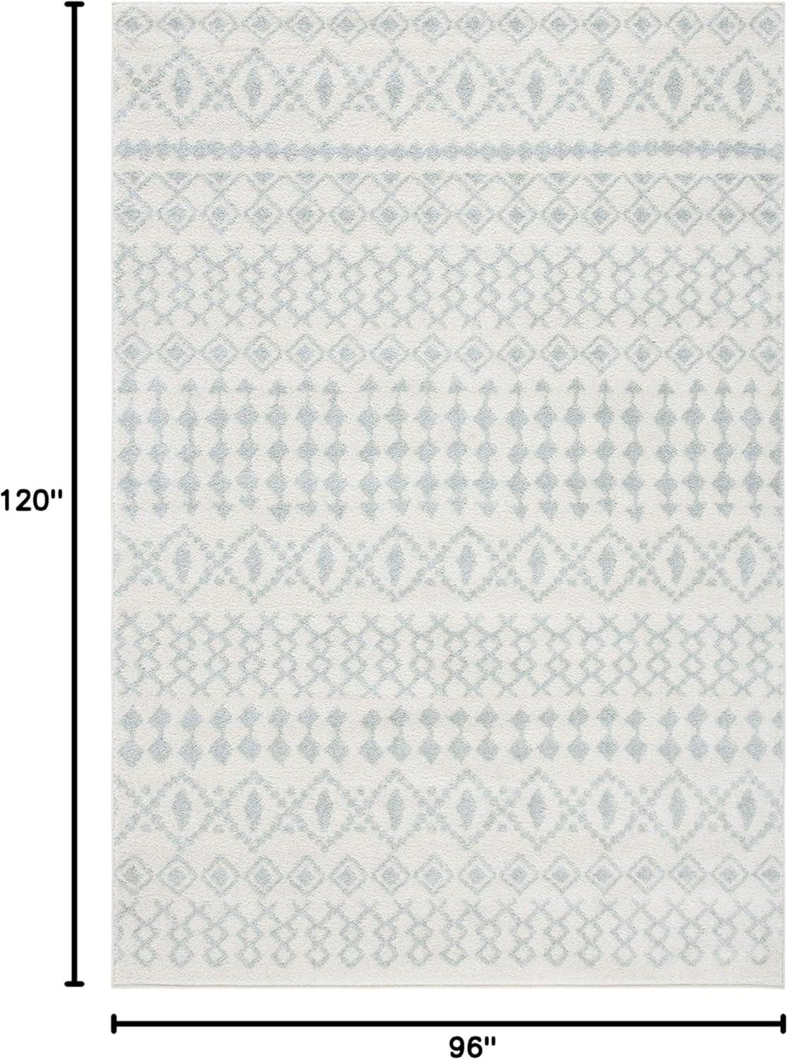 image:imageSAFAVIEH Tulum Collection Area Rug 53 x 76 Ivory amp Grey Moroccan Boho Distressed Design NonShedding amp Easy to Clean Ideal for Living Room Bedroom Dining Space TUL240AIvoryLight Grey