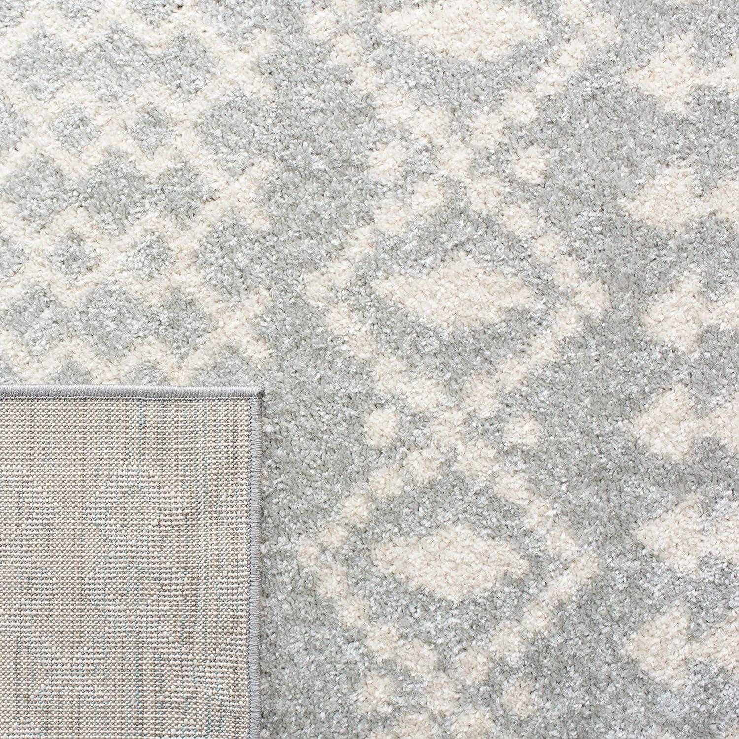 image:imageSAFAVIEH Tulum Collection Area Rug 53 x 76 Ivory amp Grey Moroccan Boho Distressed Design NonShedding amp Easy to Clean Ideal for Living Room Bedroom Dining Space TUL240ALight GreyIvory