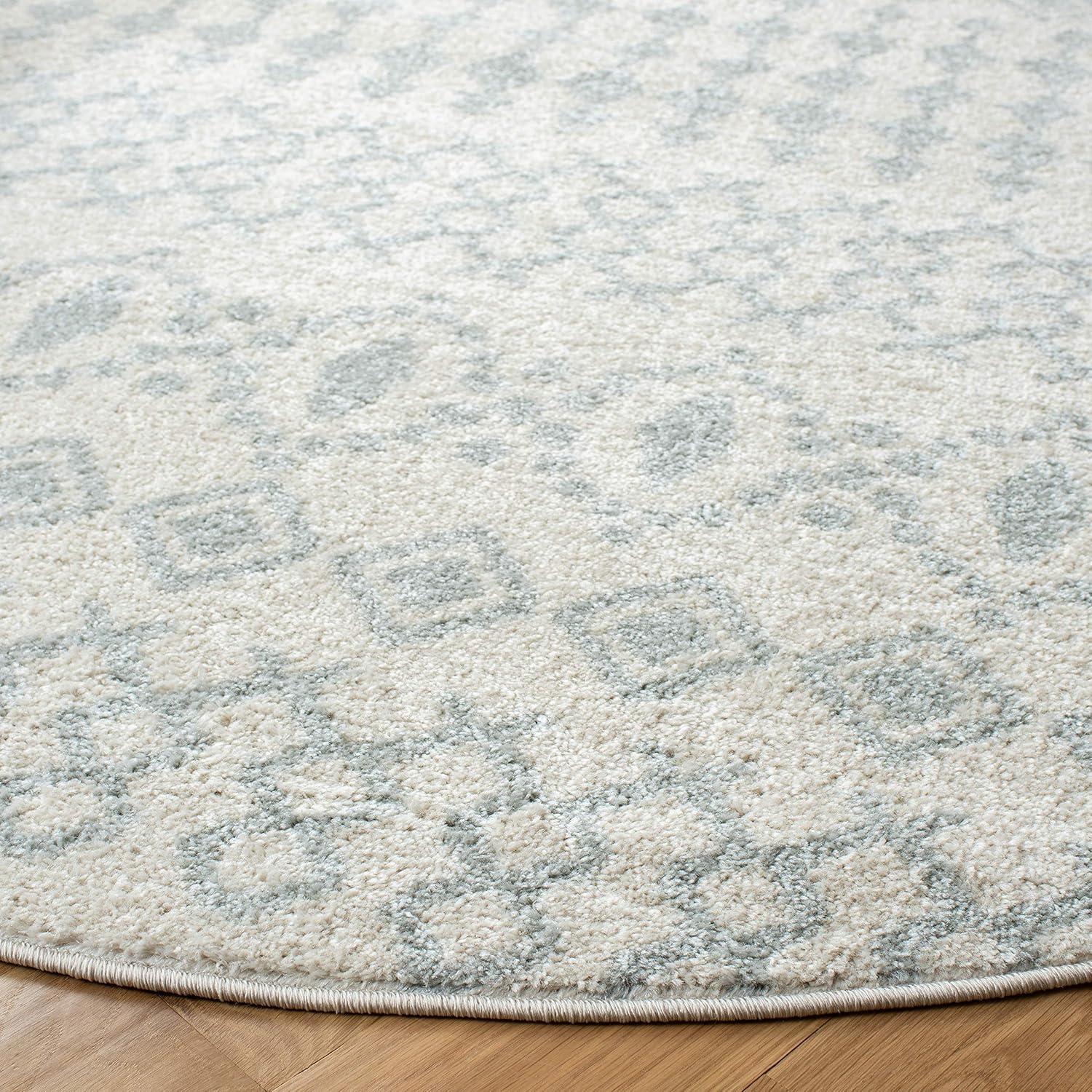 image:imageSAFAVIEH Tulum Collection Area Rug 53 x 76 Ivory amp Grey Moroccan Boho Distressed Design NonShedding amp Easy to Clean Ideal for Living Room Bedroom Dining Space TUL240AIvoryLight Grey