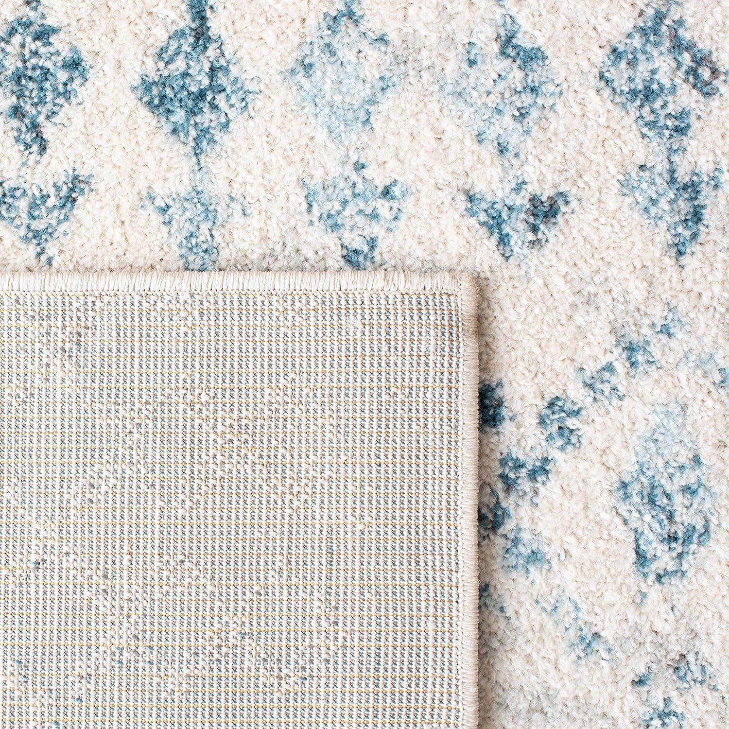 image:imageSAFAVIEH Tulum Collection Area Rug 53 x 76 Ivory amp Grey Moroccan Boho Distressed Design NonShedding amp Easy to Clean Ideal for Living Room Bedroom Dining Space TUL240AIvoryTurquoise