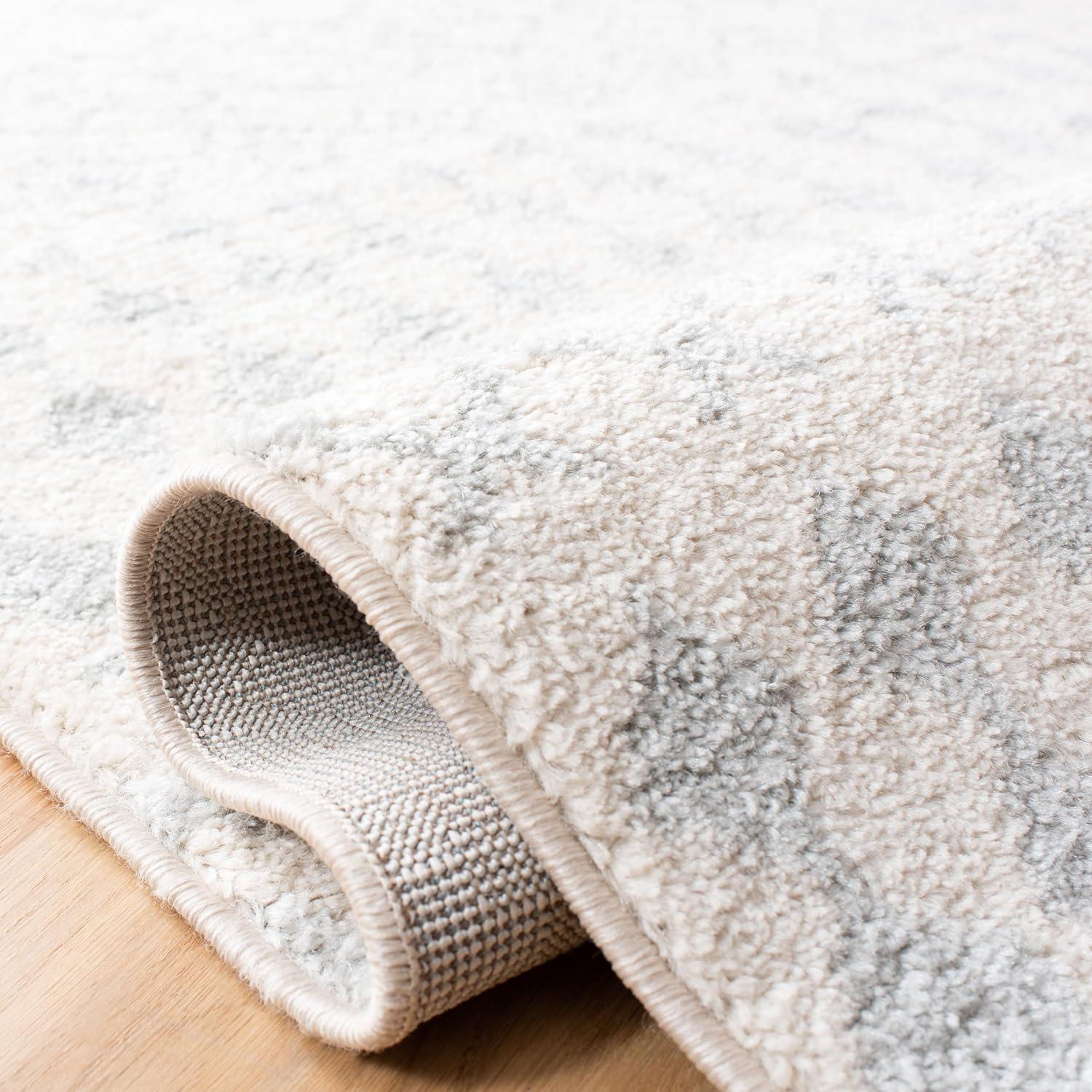 image:imageSAFAVIEH Tulum Collection Area Rug 53 x 76 Ivory amp Grey Moroccan Boho Distressed Design NonShedding amp Easy to Clean Ideal for Living Room Bedroom Dining Space TUL240AIvoryLight Grey