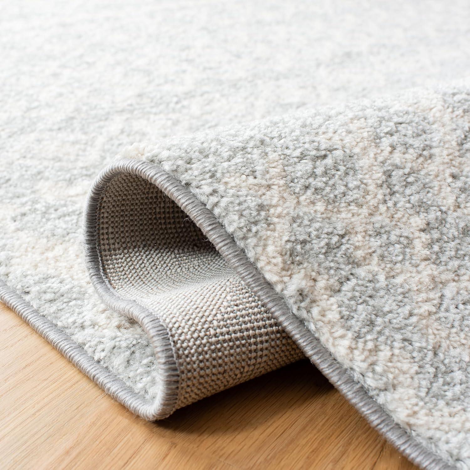 image:imageSAFAVIEH Tulum Collection Area Rug 53 x 76 Ivory amp Grey Moroccan Boho Distressed Design NonShedding amp Easy to Clean Ideal for Living Room Bedroom Dining Space TUL240ALight GreyIvory