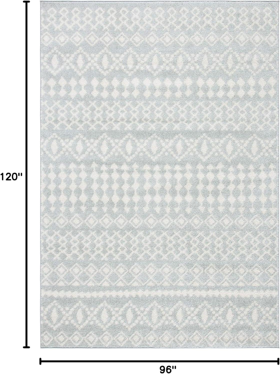 image:imageSAFAVIEH Tulum Collection Area Rug 53 x 76 Ivory amp Grey Moroccan Boho Distressed Design NonShedding amp Easy to Clean Ideal for Living Room Bedroom Dining Space TUL240ALight GreyIvory