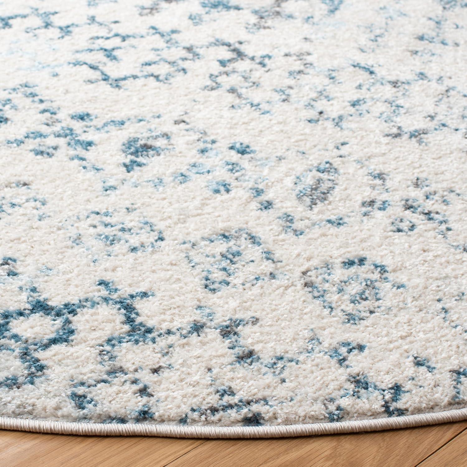 image:imageSAFAVIEH Tulum Collection Area Rug 53 x 76 Ivory amp Grey Moroccan Boho Distressed Design NonShedding amp Easy to Clean Ideal for Living Room Bedroom Dining Space TUL240AIvoryTurquoise