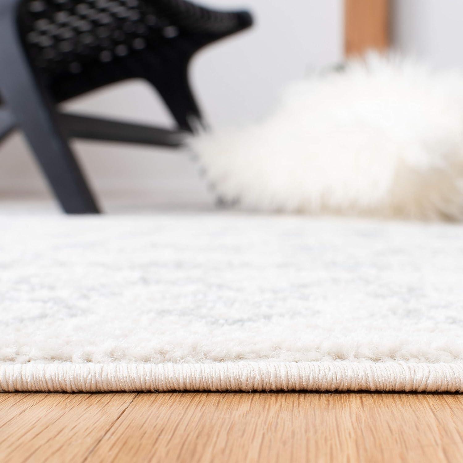 image:imageSAFAVIEH Tulum Collection Area Rug 53 x 76 Ivory amp Grey Moroccan Boho Distressed Design NonShedding amp Easy to Clean Ideal for Living Room Bedroom Dining Space TUL240AIvoryLight Grey