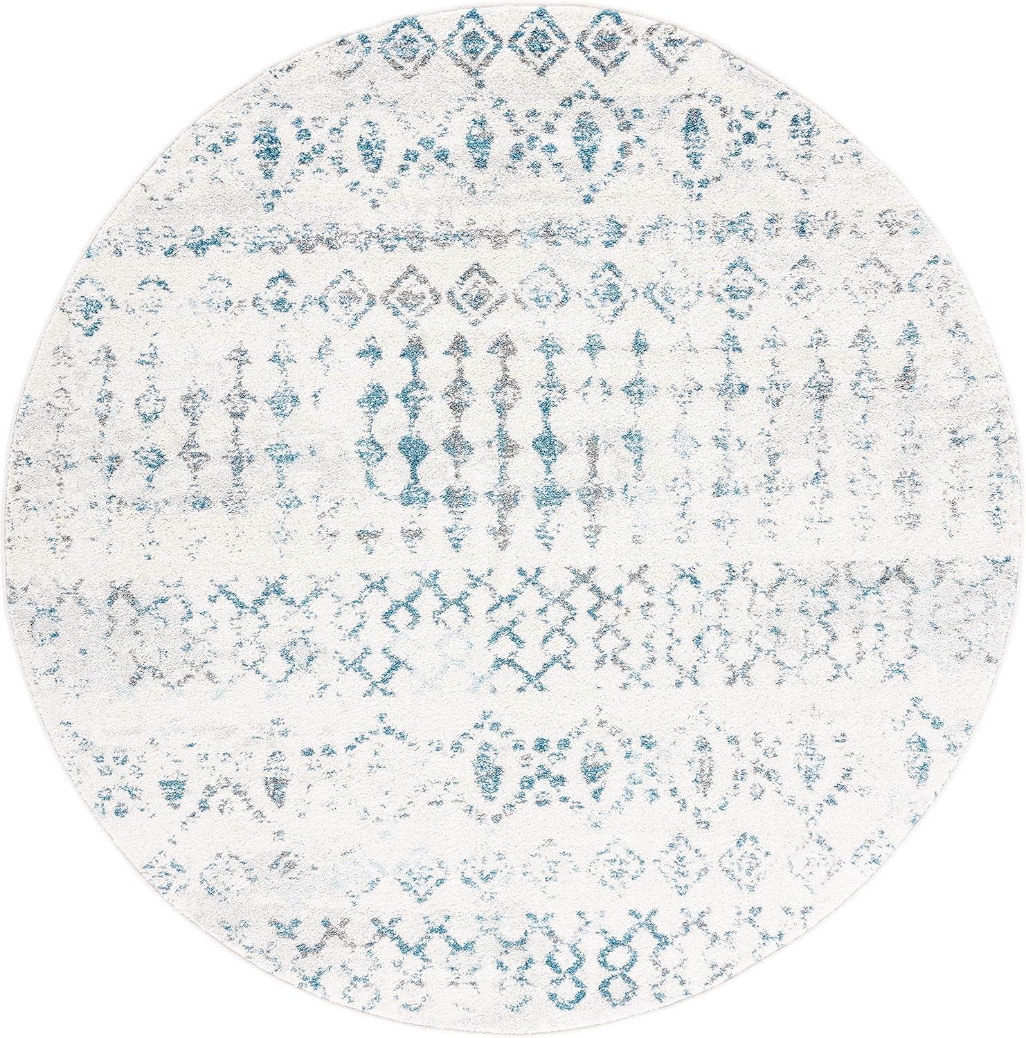 image:imageSAFAVIEH Tulum Collection Area Rug 53 x 76 Ivory amp Grey Moroccan Boho Distressed Design NonShedding amp Easy to Clean Ideal for Living Room Bedroom Dining Space TUL240AIvoryTurquoise
