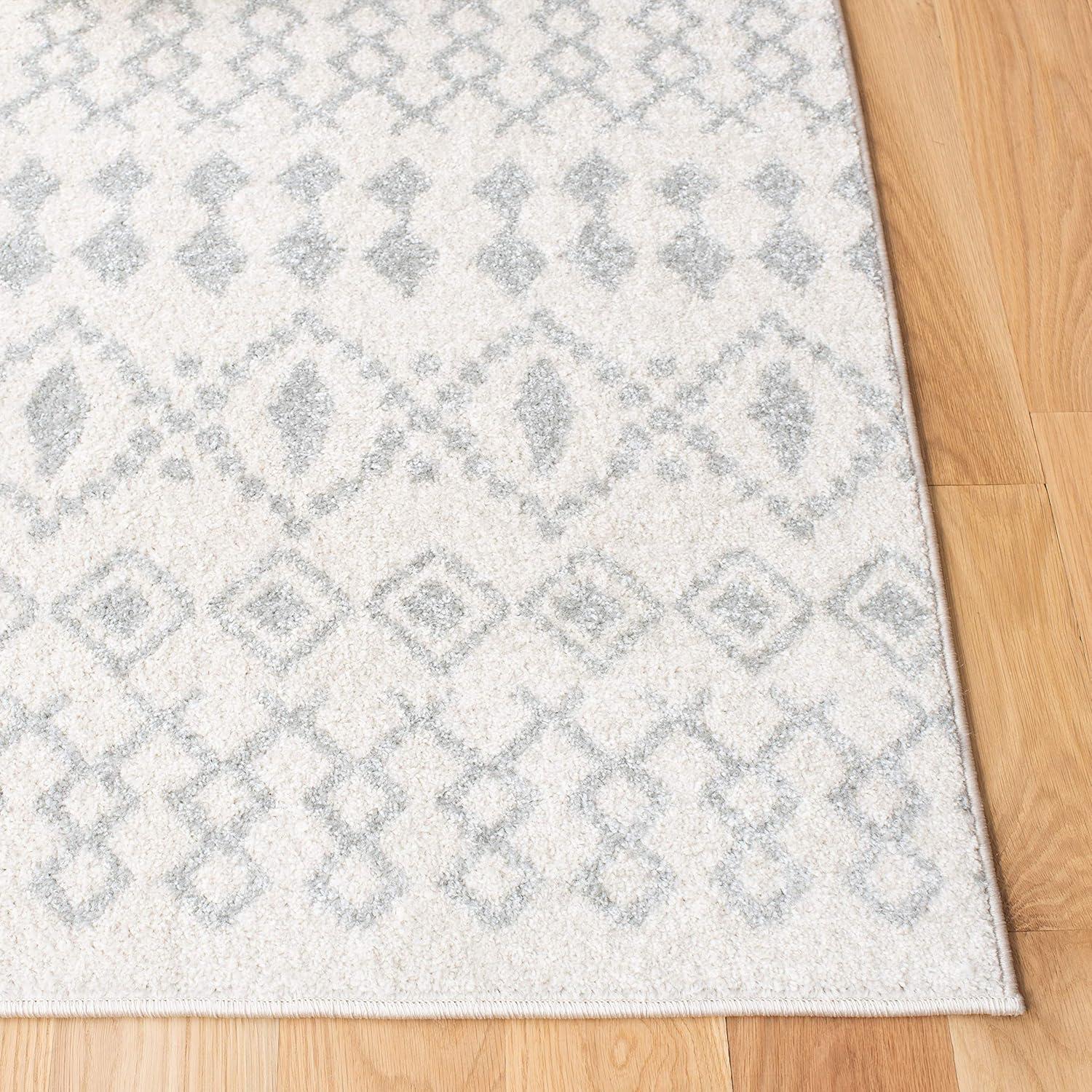 image:imageSAFAVIEH Tulum Collection Area Rug 53 x 76 Ivory amp Grey Moroccan Boho Distressed Design NonShedding amp Easy to Clean Ideal for Living Room Bedroom Dining Space TUL240AIvoryLight Grey