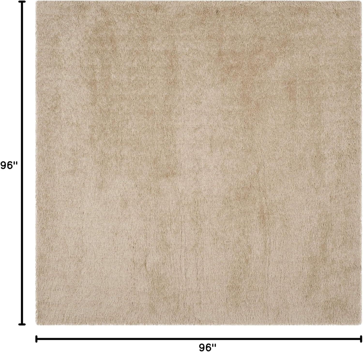 image:imageSAFAVIEH Venice Shag Collection Area Rug 5 x 7 Champagne Handmade Glam 3inch Thick Ideal for High Traffic Areas in Living Room Bedroom SG256CChampagne