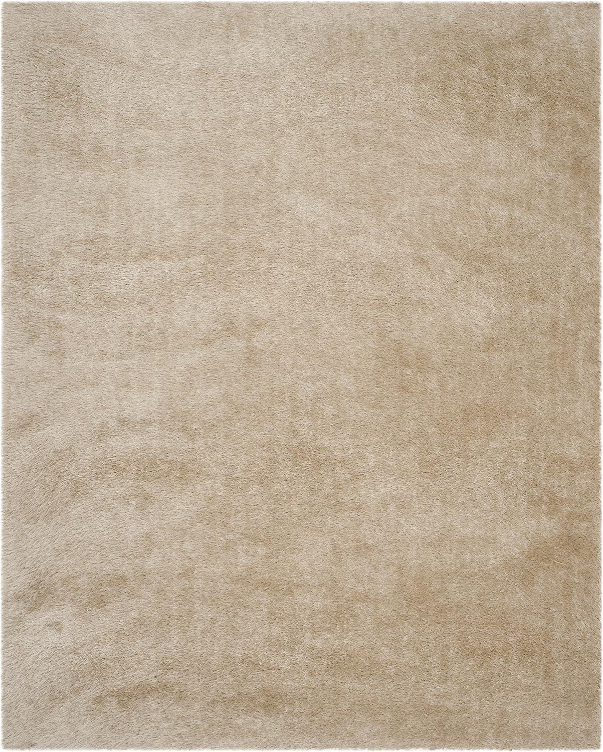 image:imageSAFAVIEH Venice Shag Collection Area Rug 5 x 7 Champagne Handmade Glam 3inch Thick Ideal for High Traffic Areas in Living Room Bedroom SG256CChampagne