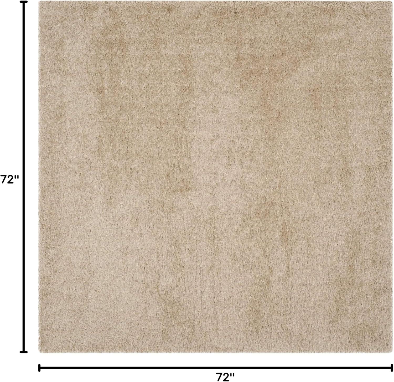 image:imageSAFAVIEH Venice Shag Collection Area Rug 5 x 7 Champagne Handmade Glam 3inch Thick Ideal for High Traffic Areas in Living Room Bedroom SG256CChampagne