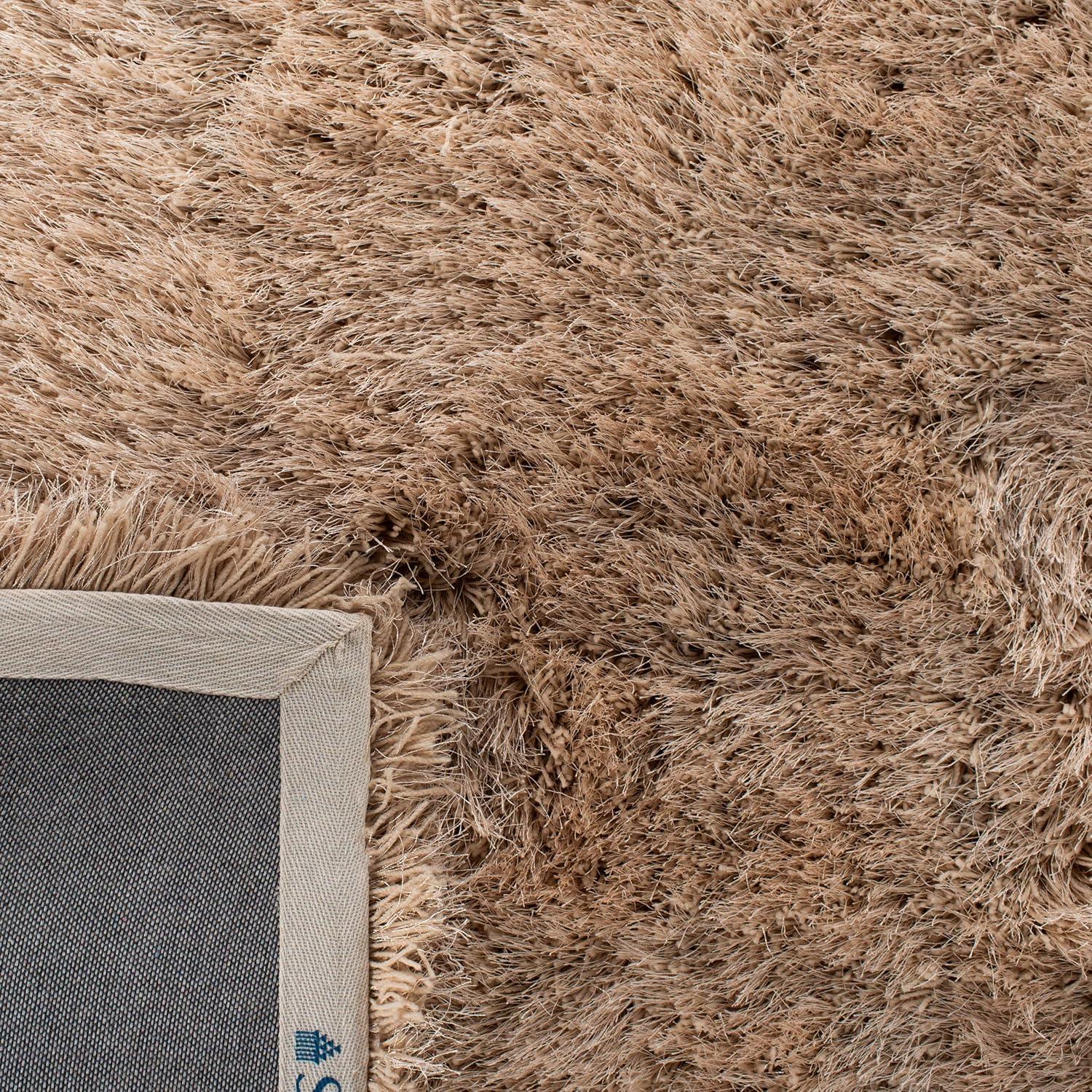 image:imageSAFAVIEH Venice Shag Collection Area Rug 5 x 7 Champagne Handmade Glam 3inch Thick Ideal for High Traffic Areas in Living Room Bedroom SG256CChampagne