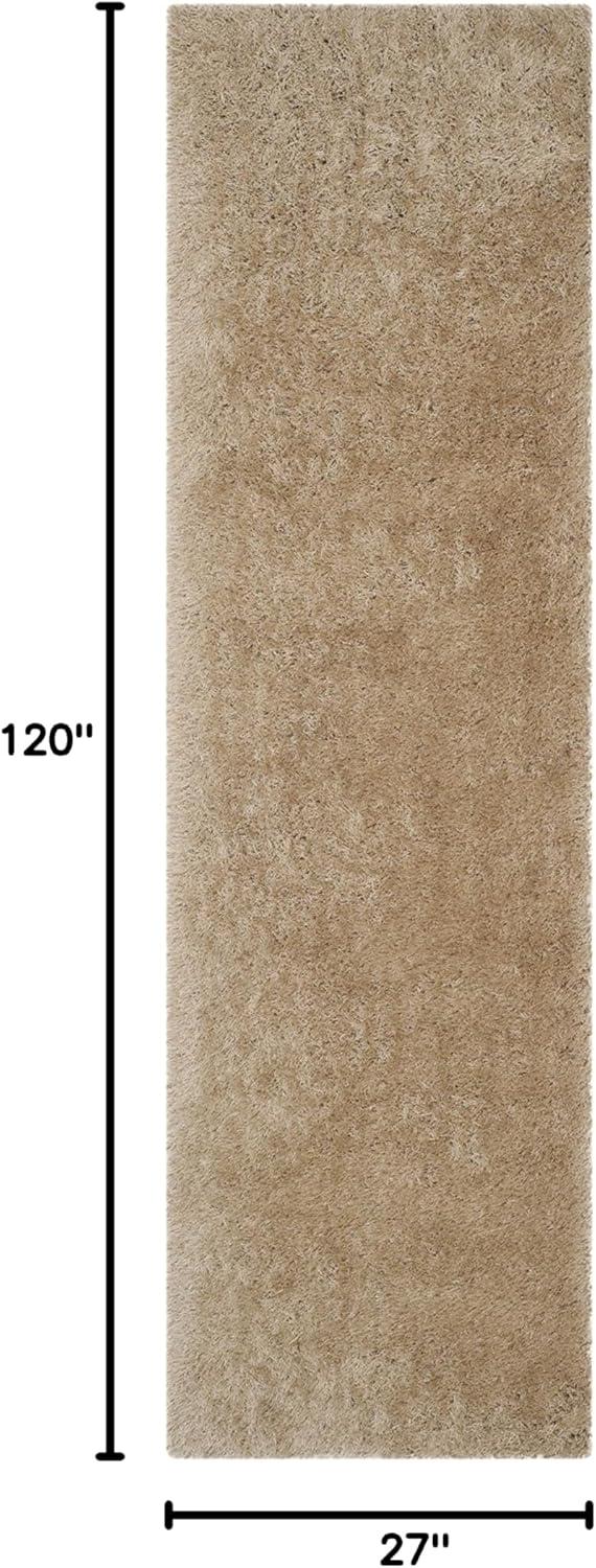 image:imageSAFAVIEH Venice Shag Collection Area Rug 5 x 7 Champagne Handmade Glam 3inch Thick Ideal for High Traffic Areas in Living Room Bedroom SG256CChampagne