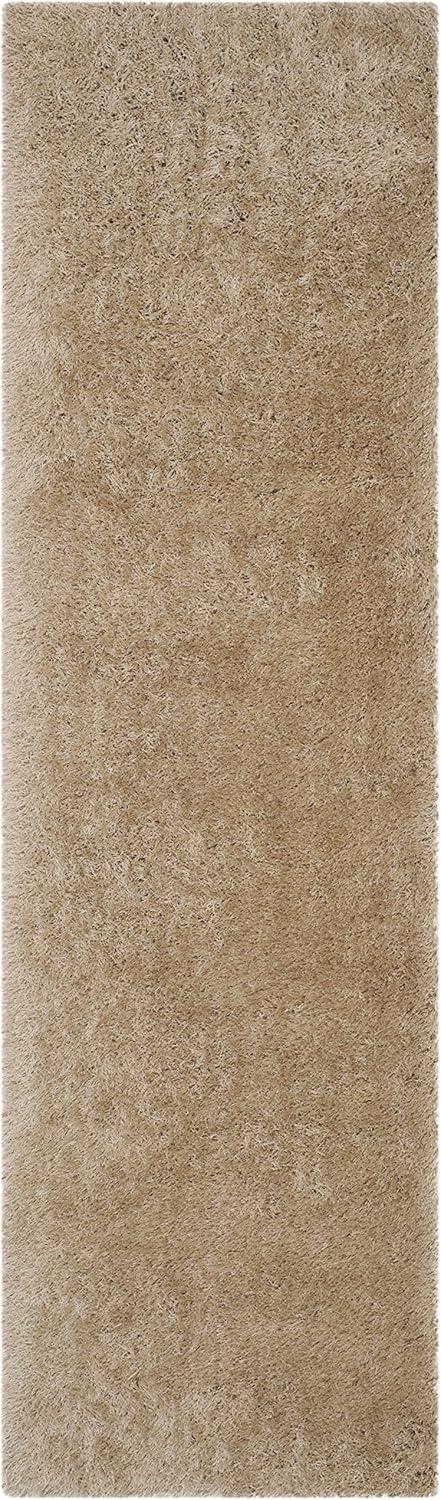 image:imageSAFAVIEH Venice Shag Collection Area Rug 5 x 7 Champagne Handmade Glam 3inch Thick Ideal for High Traffic Areas in Living Room Bedroom SG256CChampagne