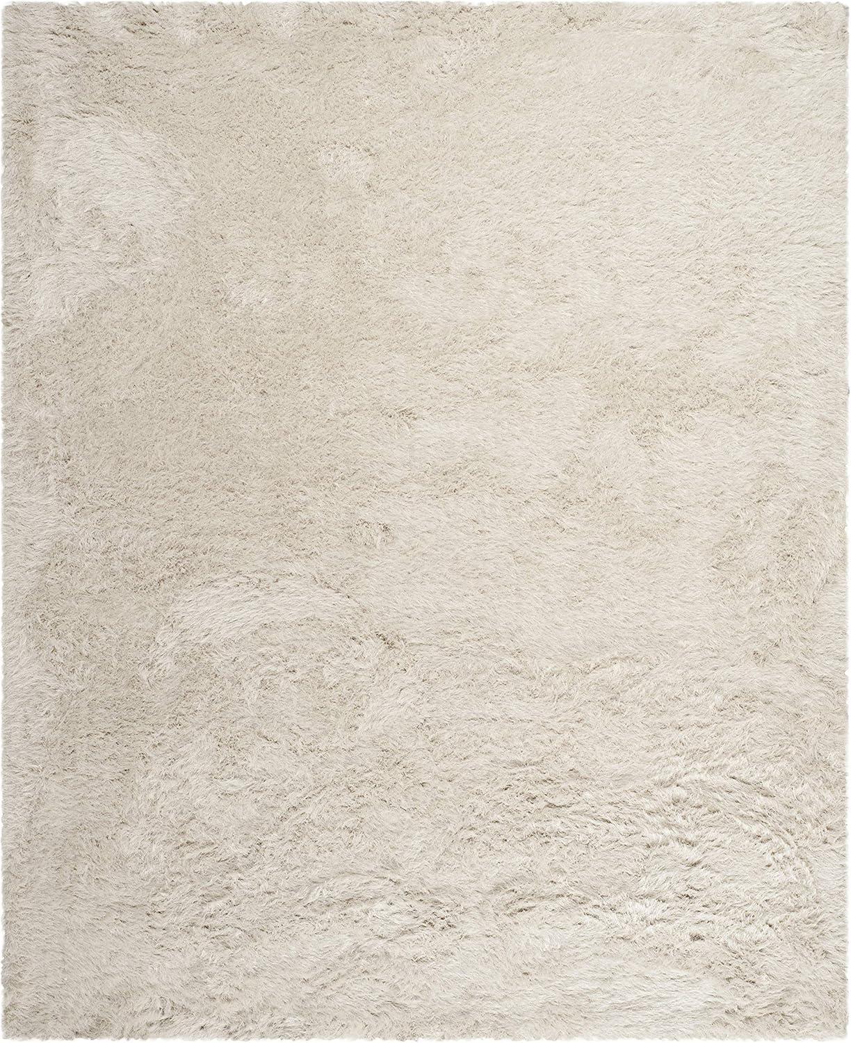image:imageSAFAVIEH Venice Shag Collection Area Rug 5 x 7 Champagne Handmade Glam 3inch Thick Ideal for High Traffic Areas in Living Room Bedroom SG256CPearl