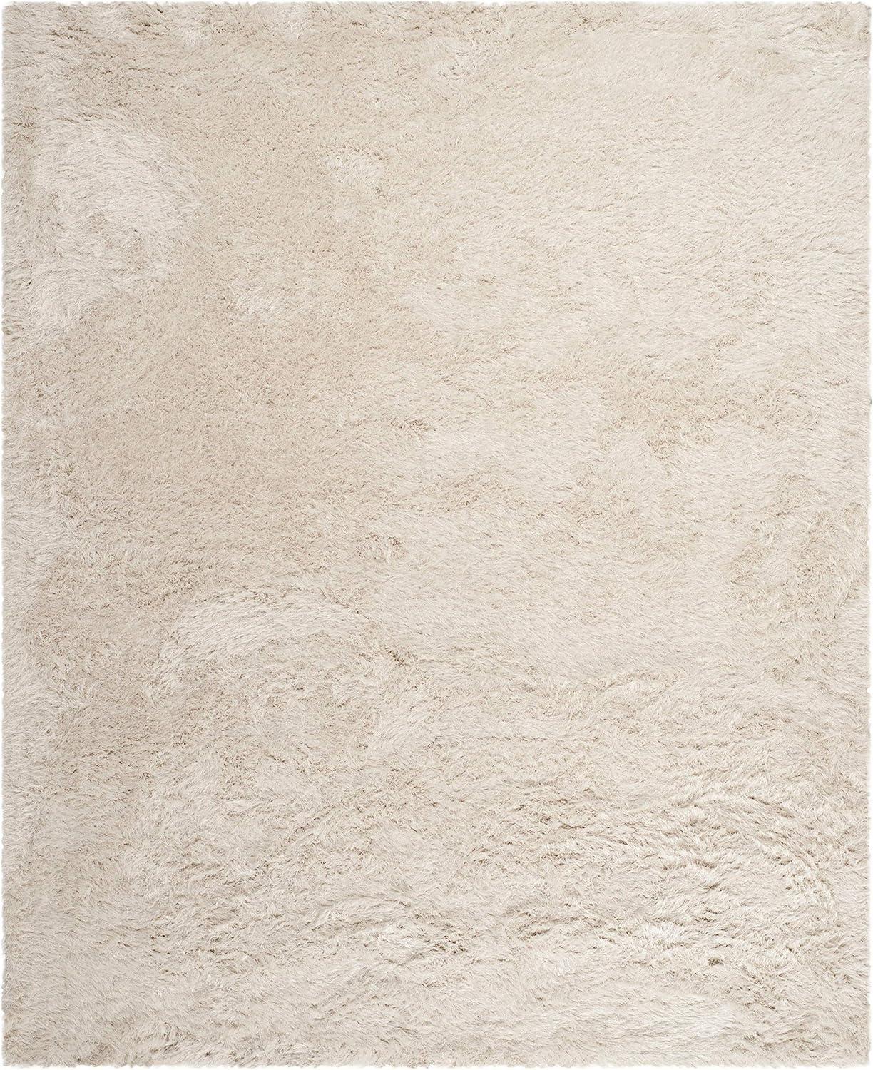 image:imageSAFAVIEH Venice Shag Collection Area Rug 5 x 7 Champagne Handmade Glam 3inch Thick Ideal for High Traffic Areas in Living Room Bedroom SG256CPearl