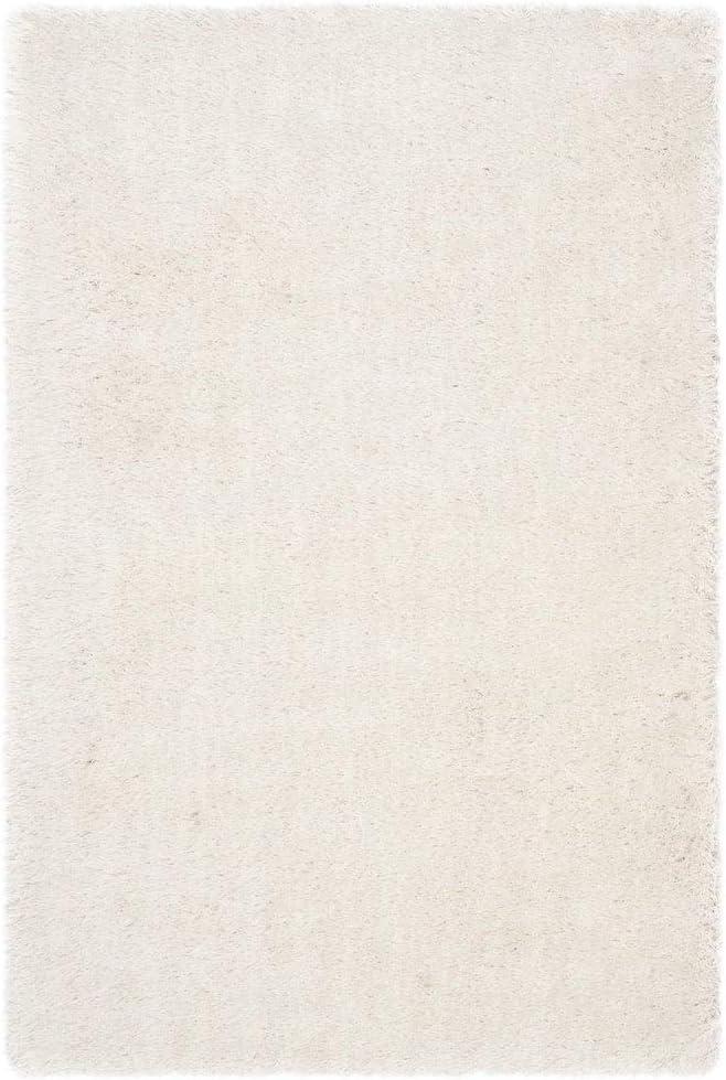 image:imageSAFAVIEH Venice Shag Collection Area Rug 5 x 7 Champagne Handmade Glam 3inch Thick Ideal for High Traffic Areas in Living Room Bedroom SG256CSilver