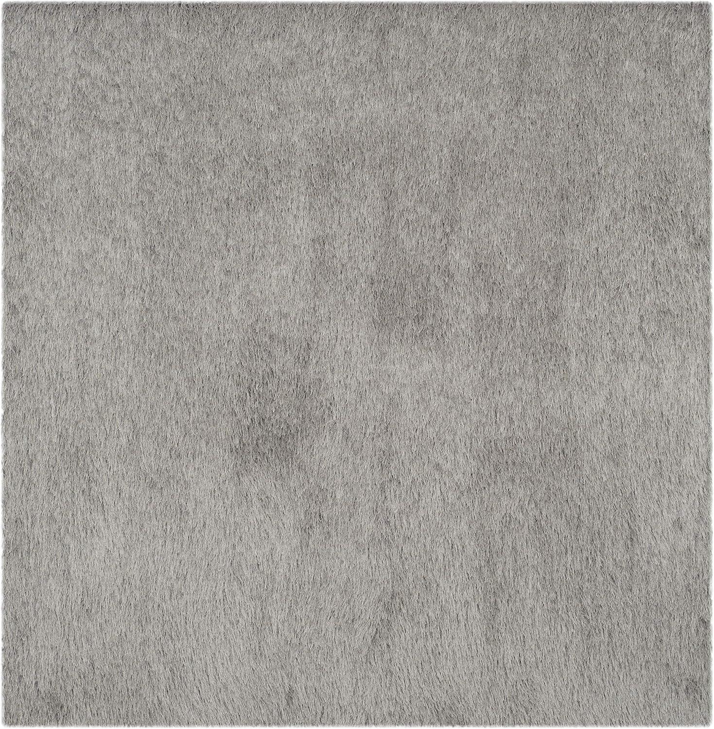 image:imageSAFAVIEH Venice Shag Collection Area Rug 5 x 7 Champagne Handmade Glam 3inch Thick Ideal for High Traffic Areas in Living Room Bedroom SG256CSilver