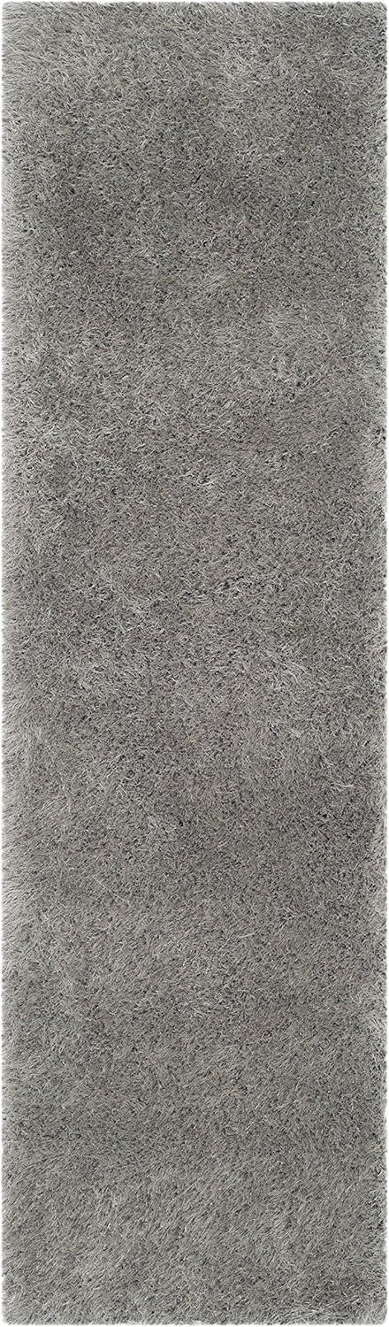 image:imageSAFAVIEH Venice Shag Collection Area Rug 5 x 7 Champagne Handmade Glam 3inch Thick Ideal for High Traffic Areas in Living Room Bedroom SG256CSilver