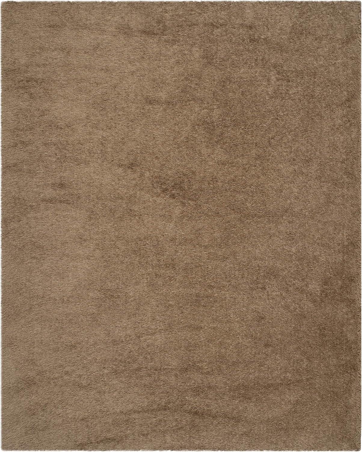 image:imageSAFAVIEH Venice Shag Collection Area Rug 5 x 7 Champagne Handmade Glam 3inch Thick Ideal for High Traffic Areas in Living Room Bedroom SG256CTaupe