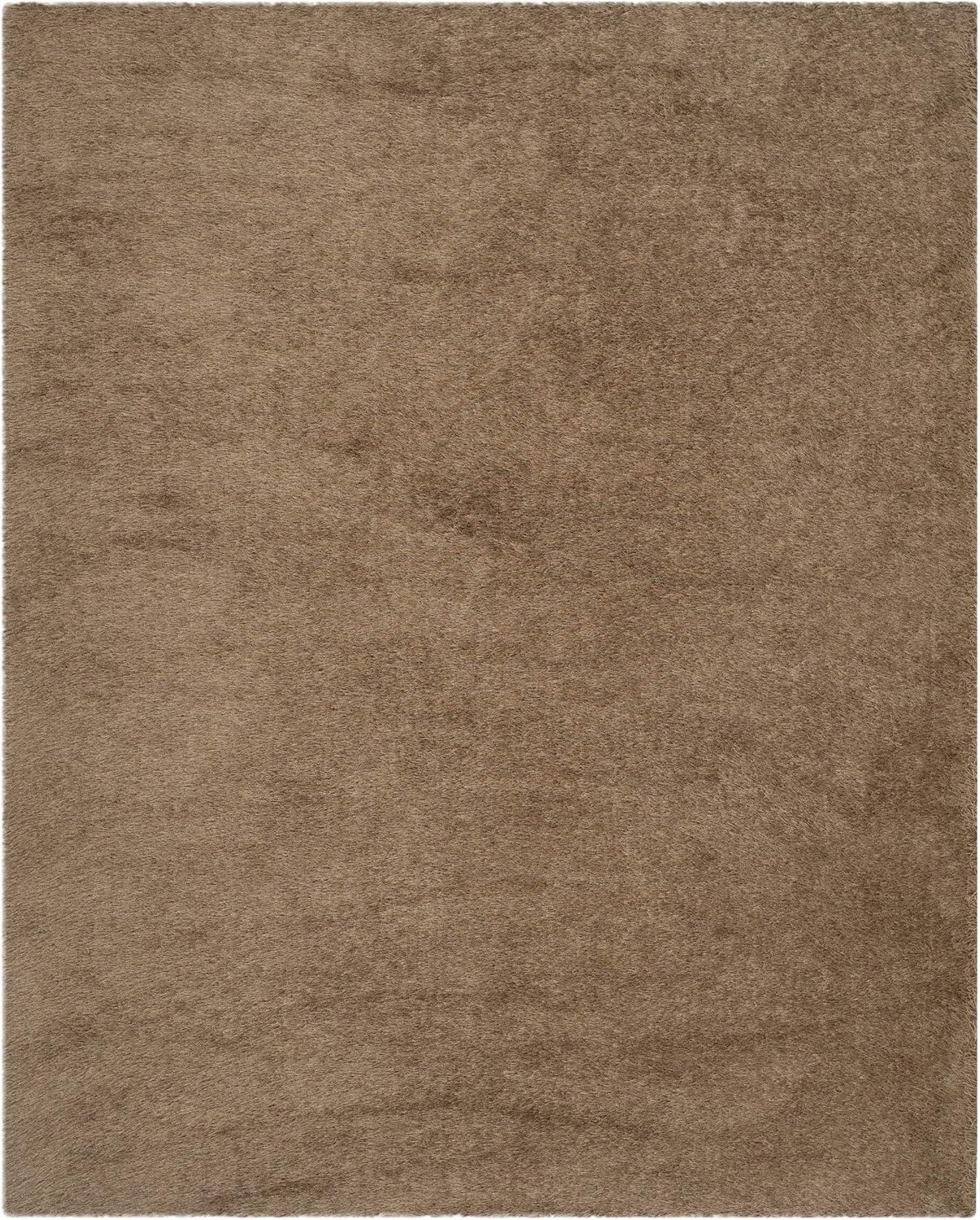 image:imageSAFAVIEH Venice Shag Collection Area Rug 5 x 7 Champagne Handmade Glam 3inch Thick Ideal for High Traffic Areas in Living Room Bedroom SG256CTaupe