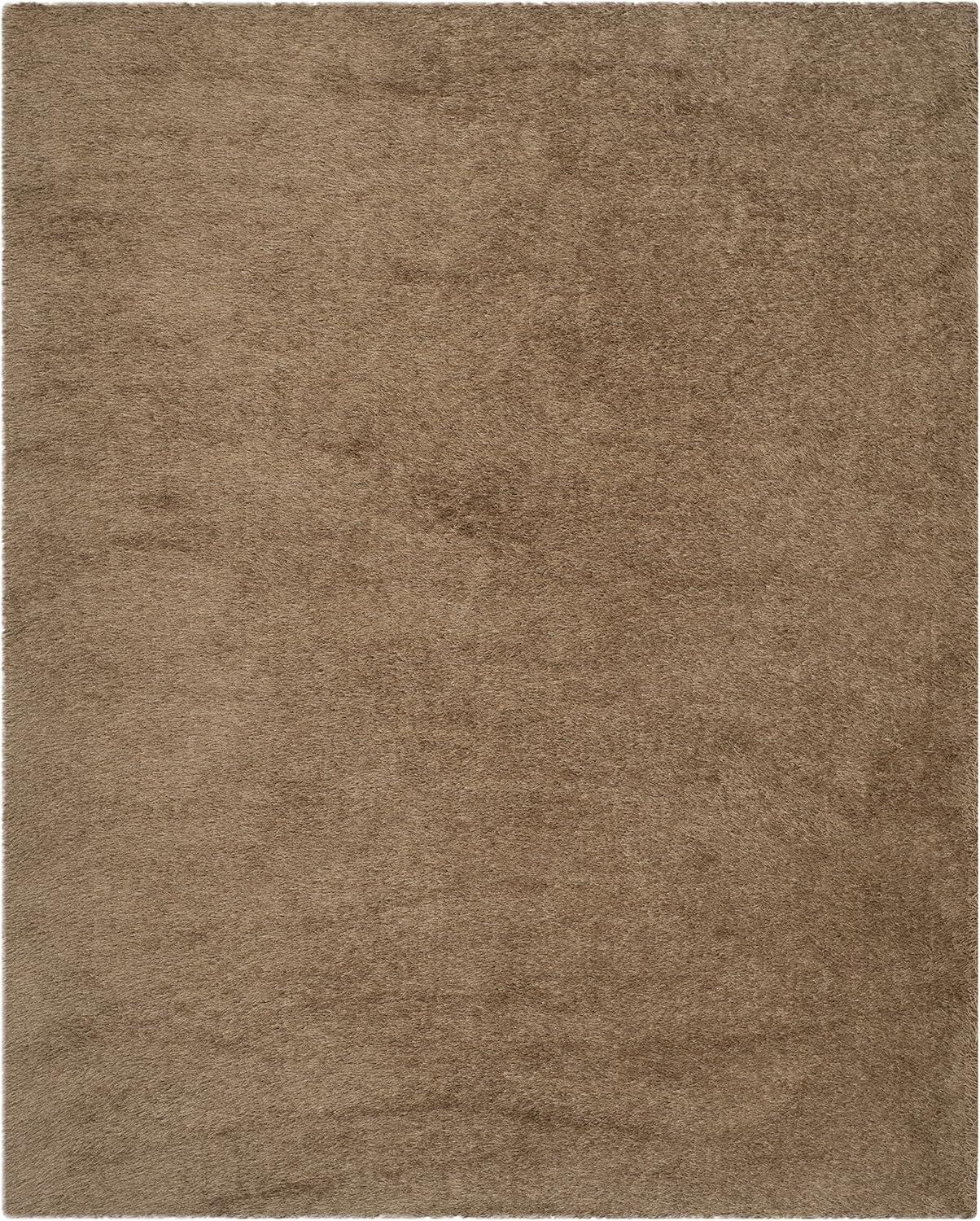 image:imageSAFAVIEH Venice Shag Collection Area Rug 5 x 7 Champagne Handmade Glam 3inch Thick Ideal for High Traffic Areas in Living Room Bedroom SG256CTaupe