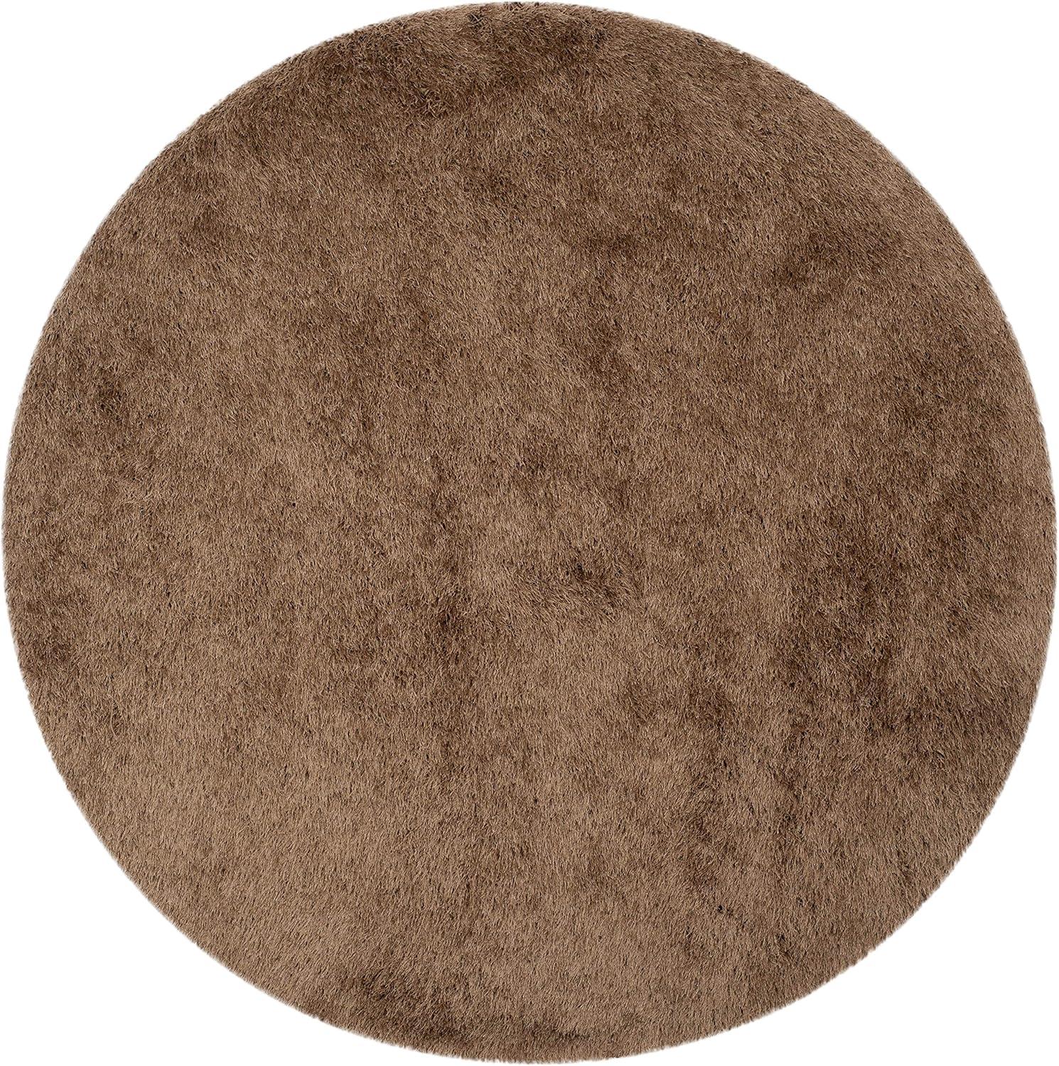 image:imageSAFAVIEH Venice Shag Collection Area Rug 5 x 7 Champagne Handmade Glam 3inch Thick Ideal for High Traffic Areas in Living Room Bedroom SG256CTaupe