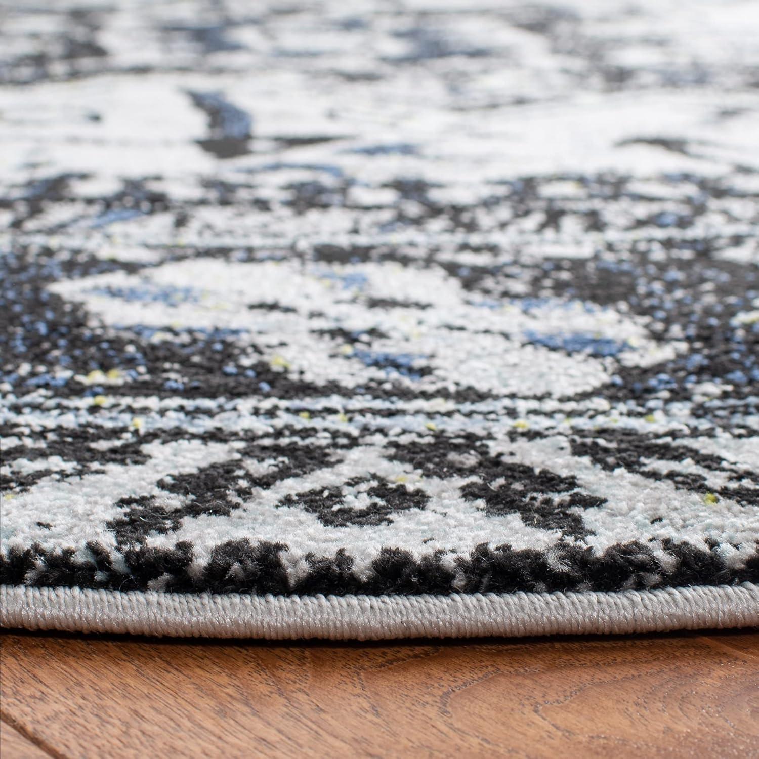 image:imageSAFAVIEH Vintage Hamadan Collection Area Rug 8 Round Red amp Multi Traditional Persian Design NonShedding amp Easy to Clean Ideal for Living Room Bedroom Dining Space VTH211ALight GreyDark Grey