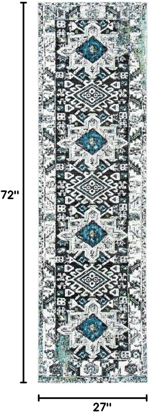 image:imageSAFAVIEH Vintage Hamadan Collection Area Rug 8 Round Red amp Multi Traditional Persian Design NonShedding amp Easy to Clean Ideal for Living Room Bedroom Dining Space VTH211ADark GreyIvory