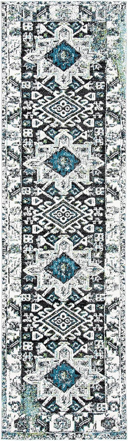 image:imageSAFAVIEH Vintage Hamadan Collection Area Rug 8 Round Red amp Multi Traditional Persian Design NonShedding amp Easy to Clean Ideal for Living Room Bedroom Dining Space VTH211ADark GreyIvory
