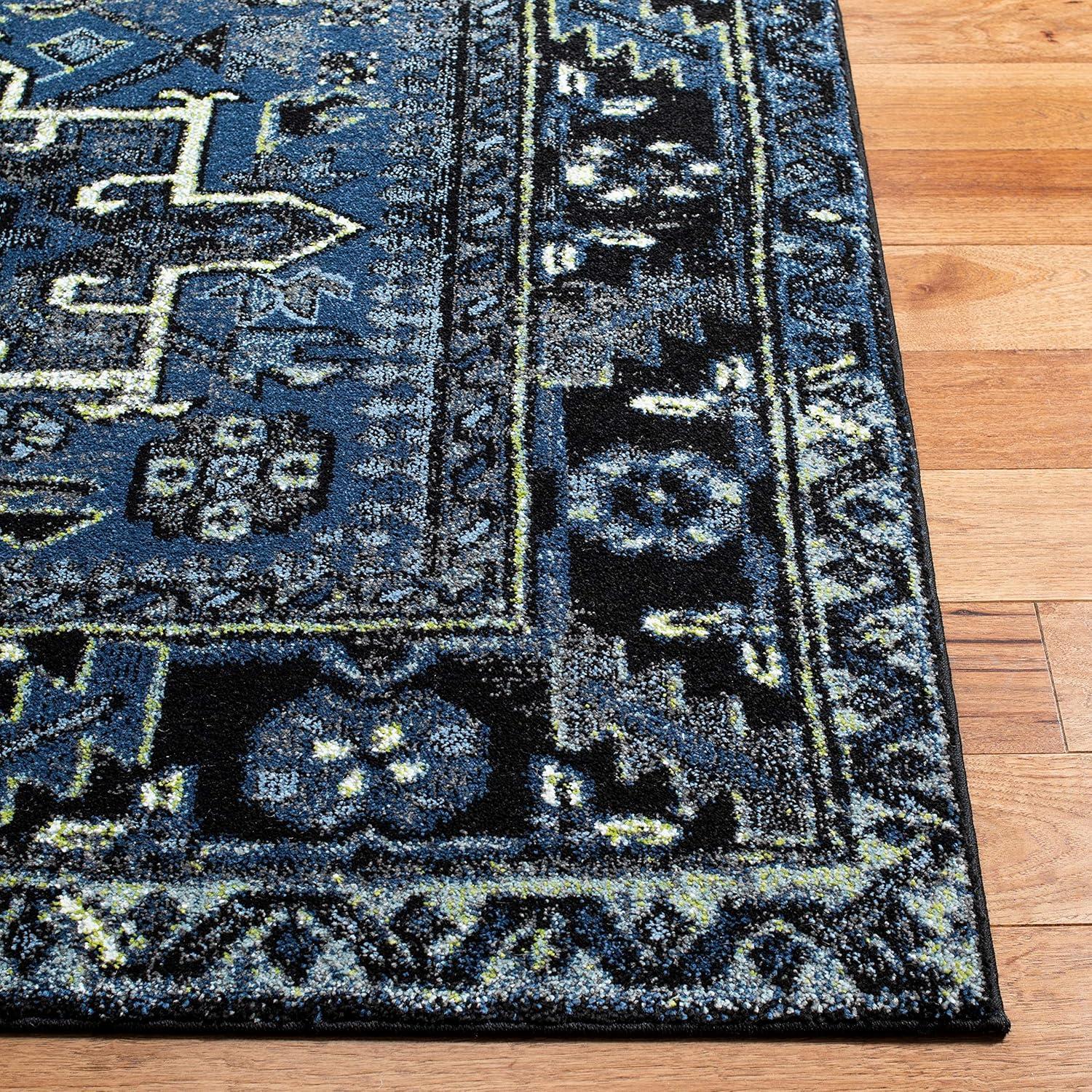 image:imageSAFAVIEH Vintage Hamadan Collection Area Rug 8 Round Red amp Multi Traditional Persian Design NonShedding amp Easy to Clean Ideal for Living Room Bedroom Dining Space VTH211ABlueGrey