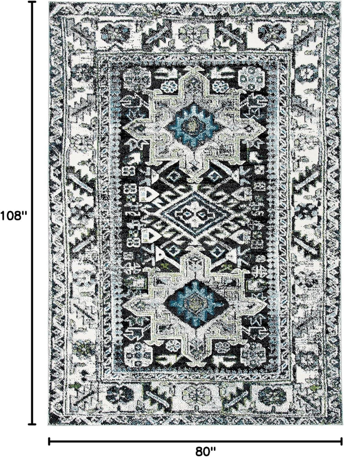 image:imageSAFAVIEH Vintage Hamadan Collection Area Rug 8 Round Red amp Multi Traditional Persian Design NonShedding amp Easy to Clean Ideal for Living Room Bedroom Dining Space VTH211ADark GreyIvory