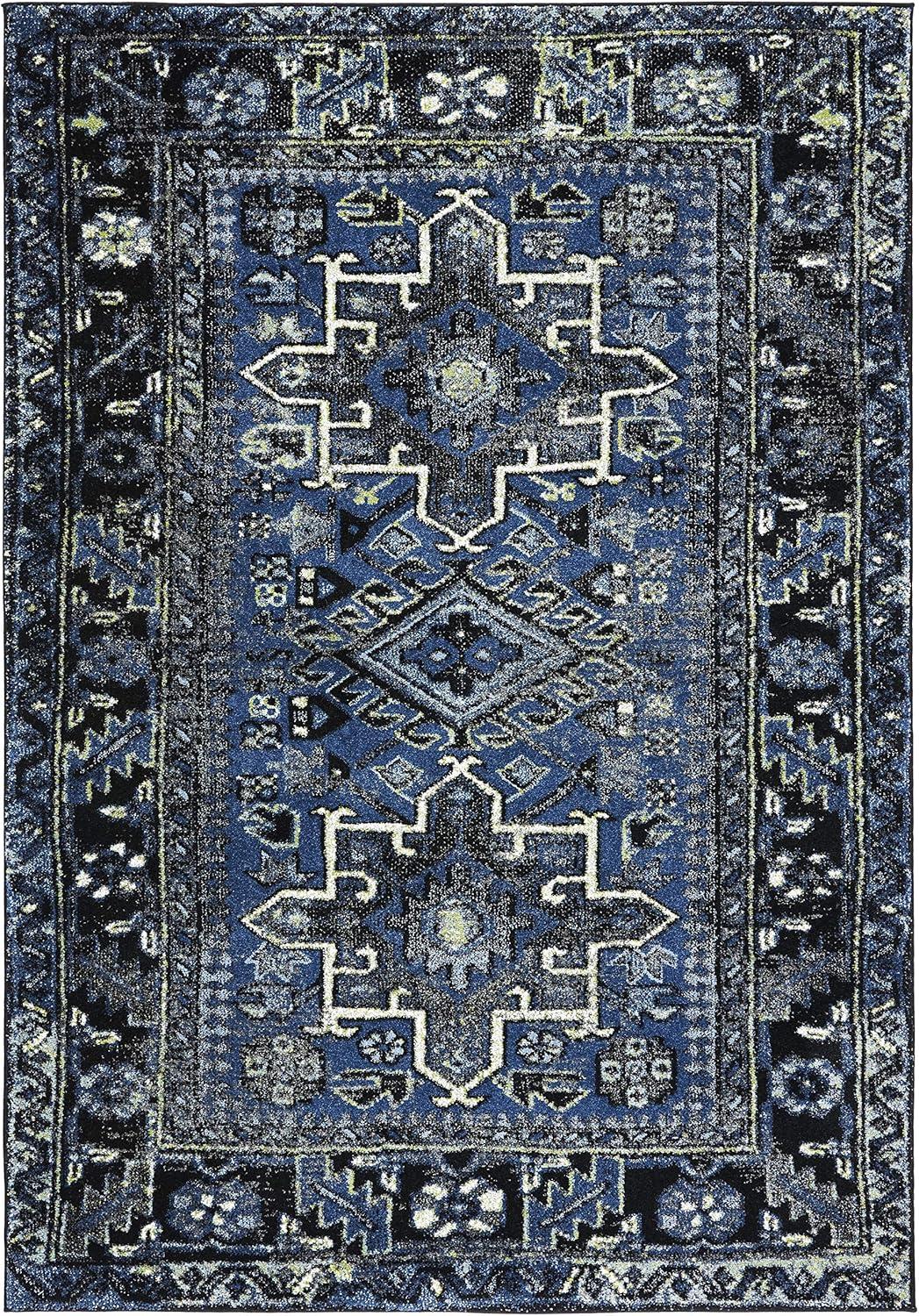 image:imageSAFAVIEH Vintage Hamadan Collection Area Rug 8 Round Red amp Multi Traditional Persian Design NonShedding amp Easy to Clean Ideal for Living Room Bedroom Dining Space VTH211ABlueGrey